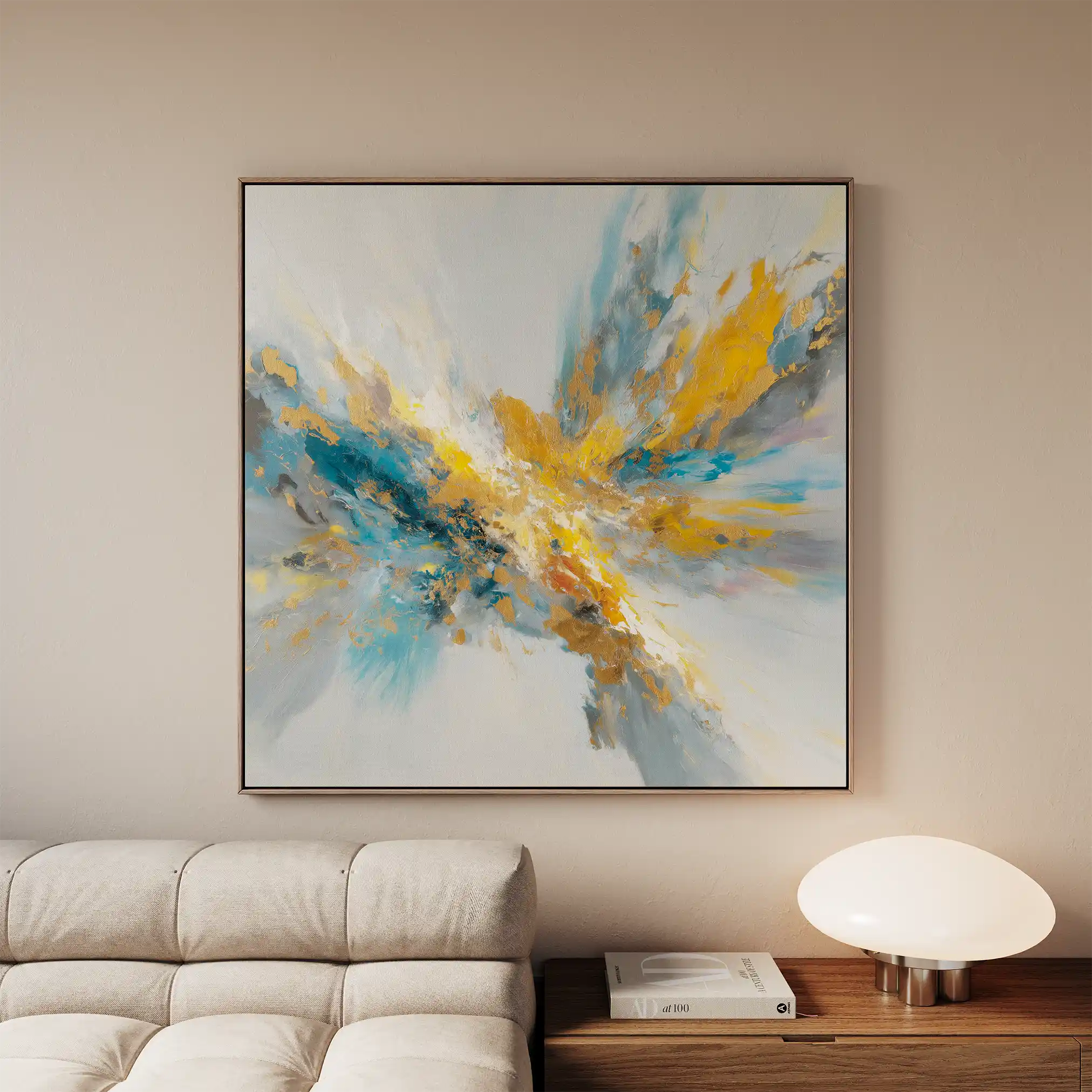 Abstract 1130 Canvas Art 60 x 60 cm / Stretched on hidden frame