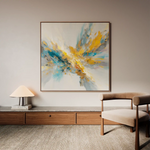 Abstract 1130 Canvas Art 60 x 60 cm / Stretched on hidden frame