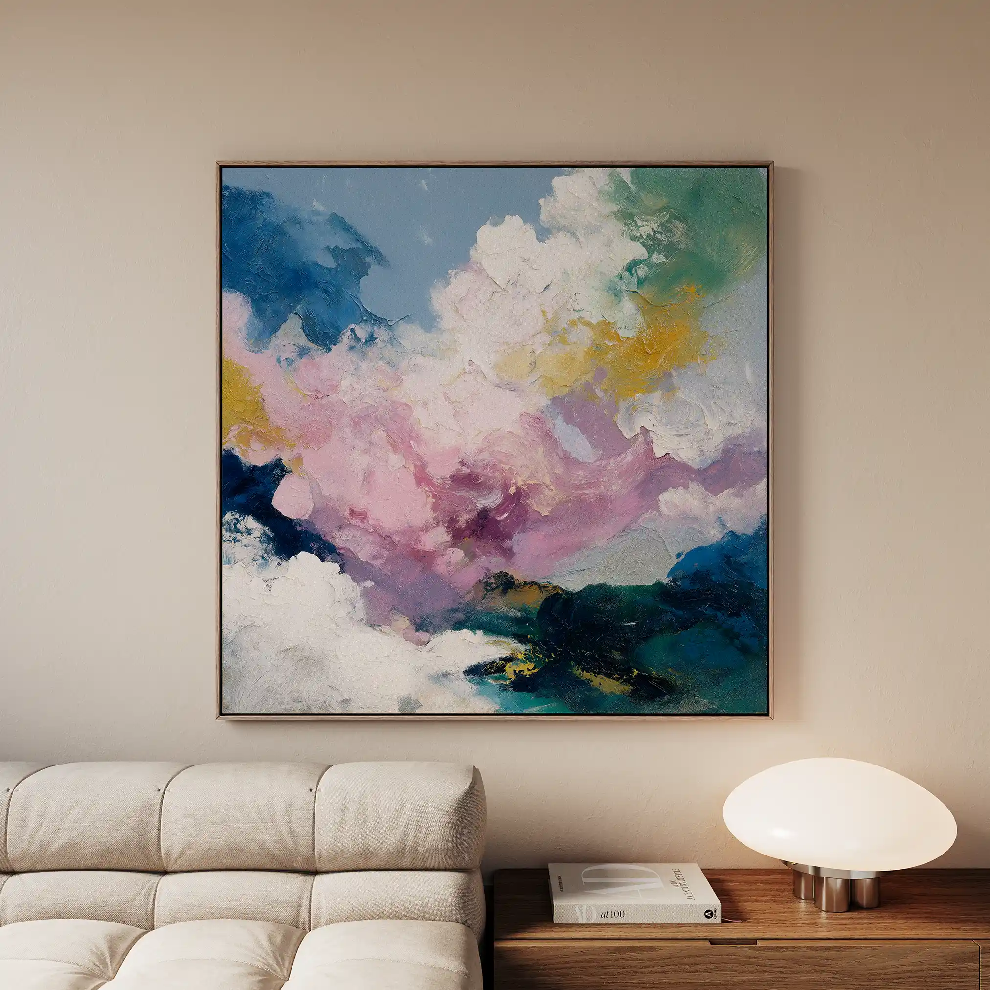 Abstract 1131 Canvas Art 60 x 60 cm / Stretched on hidden frame