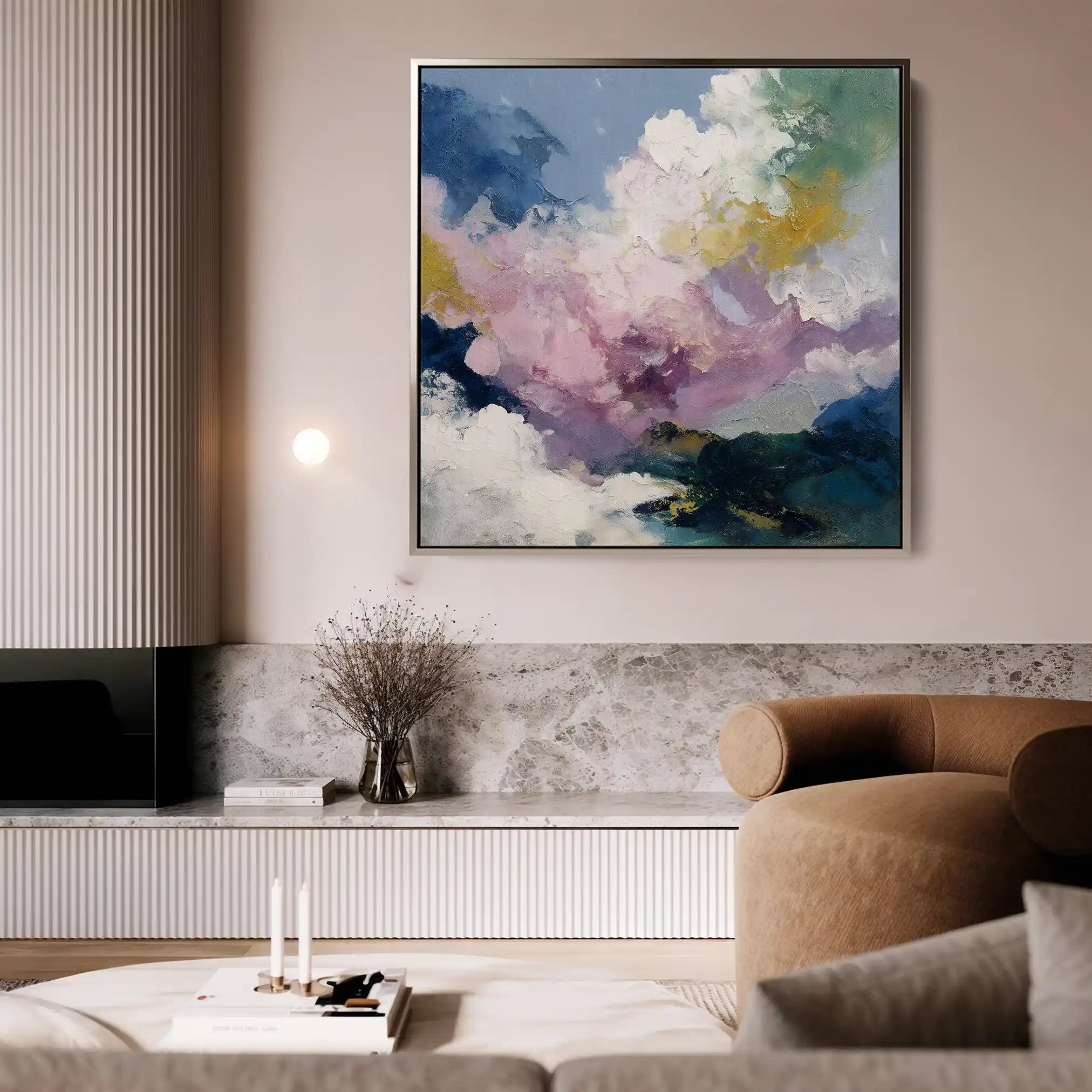Abstract 1131 Canvas Art 60 x 60 cm / Stretched on hidden frame