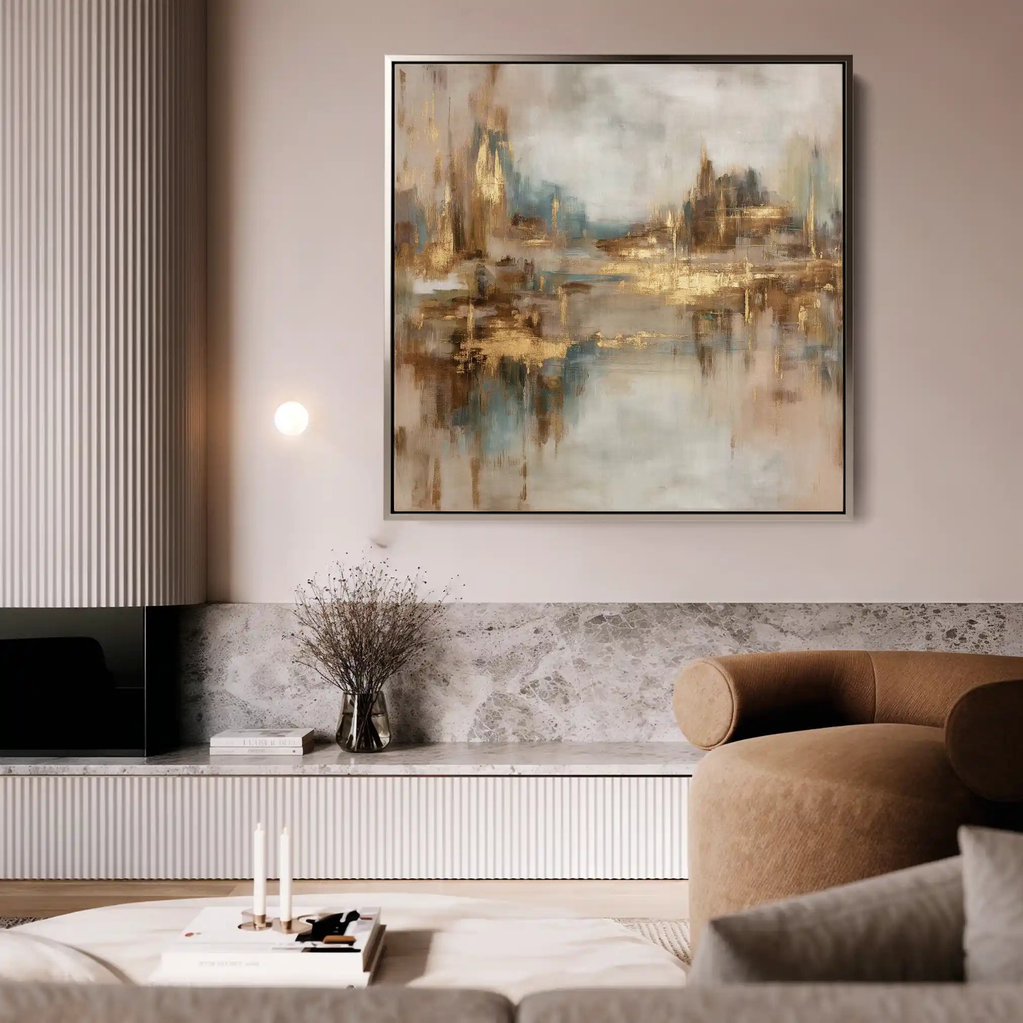 Abstract 1133 Canvas Art 60 x 60 cm / Stretched on hidden frame