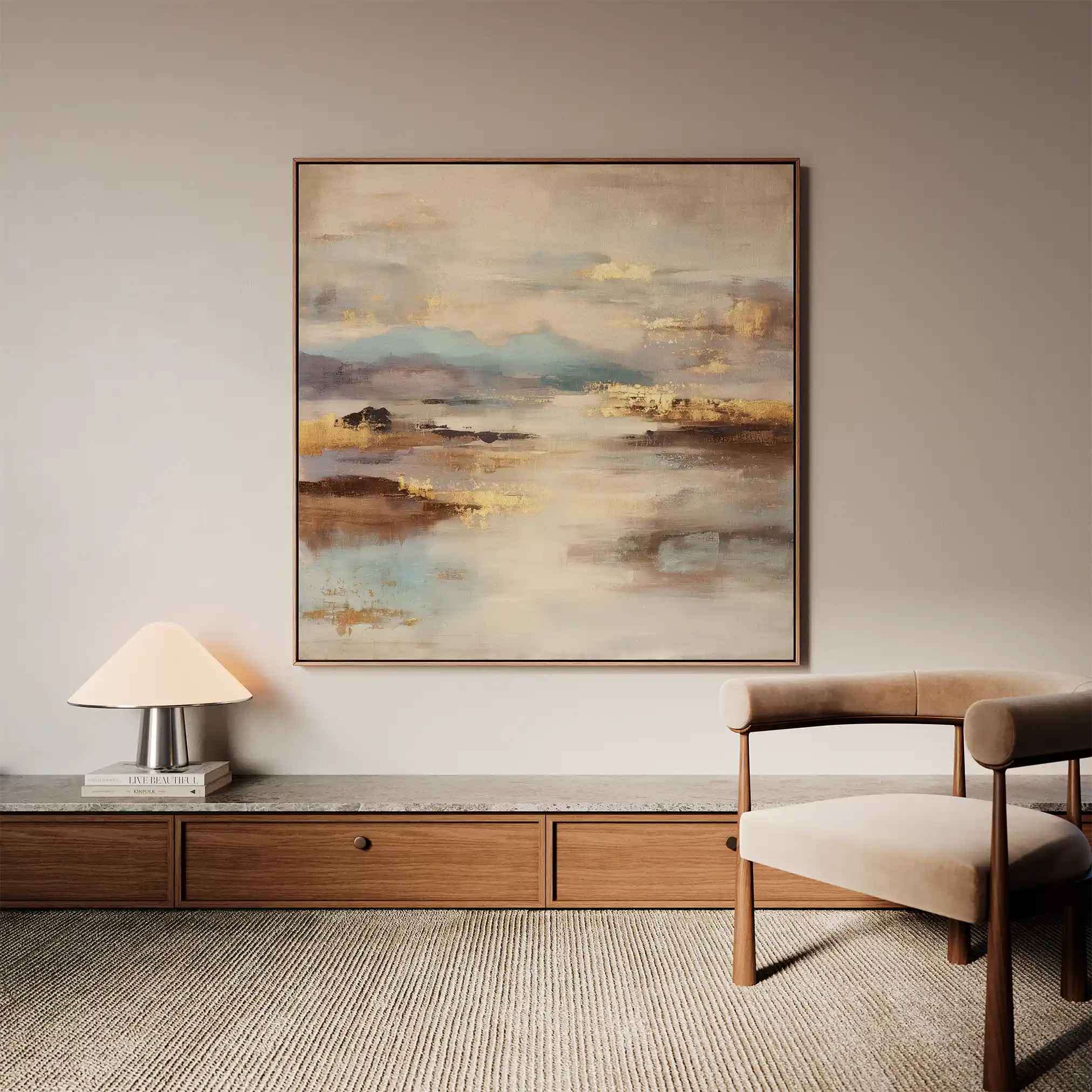 Abstract 1134 Canvas Art 60 x 60 cm / Stretched on hidden frame