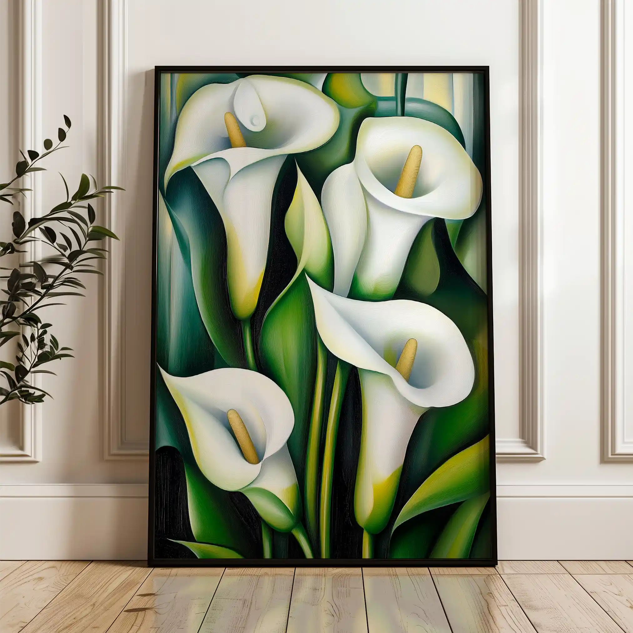 Floral Canvas Wall Art WAD1134-F 90 x 60 cm / Stretched on hidden frame