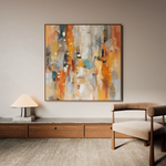 Abstract 1135 Canvas Art 60 x 60 cm / Stretched on hidden frame