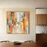 Abstract 1135 Canvas Art 60 x 60 cm / Stretched on hidden frame