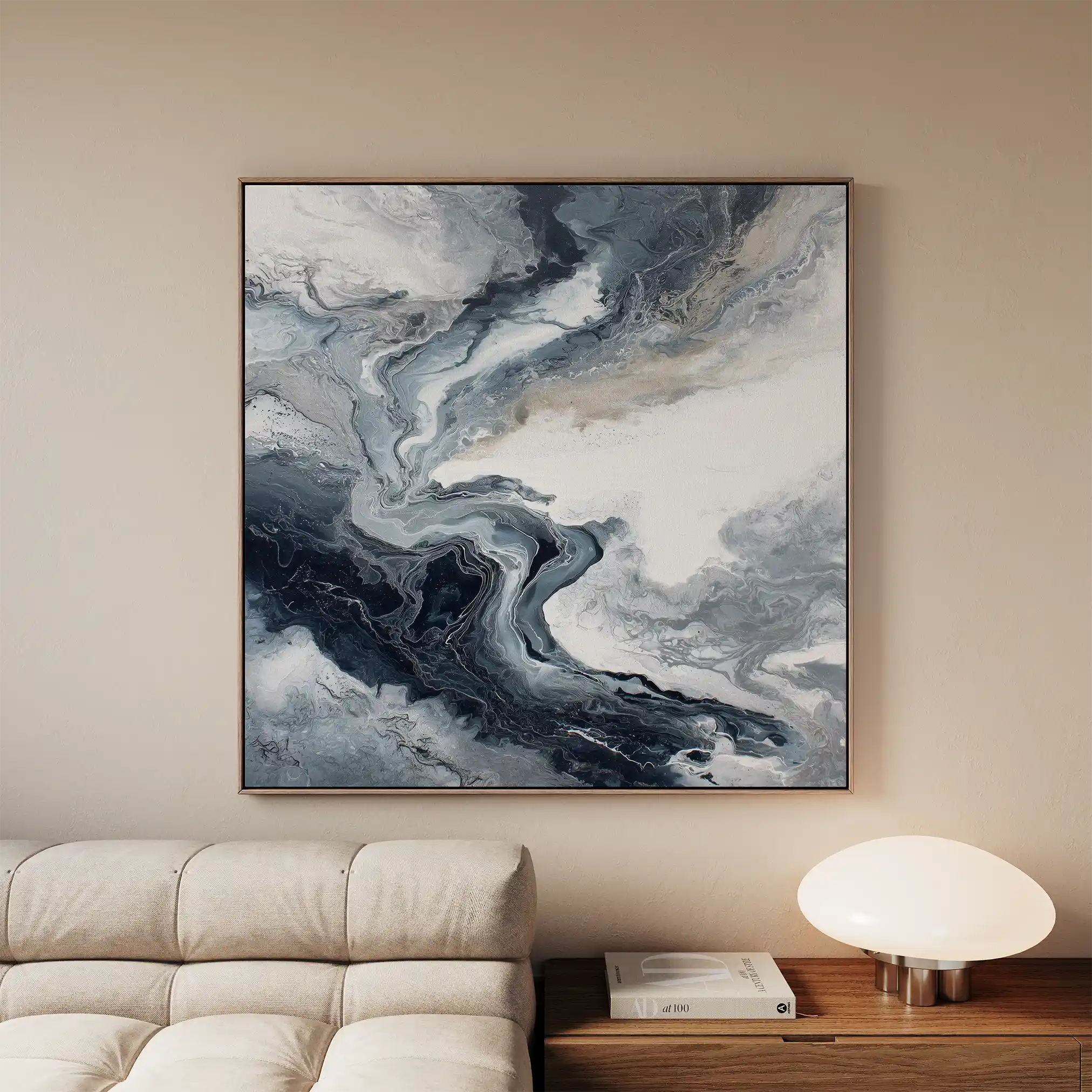 Abstract 1137 Canvas Art 60 x 60 cm / Stretched on hidden frame