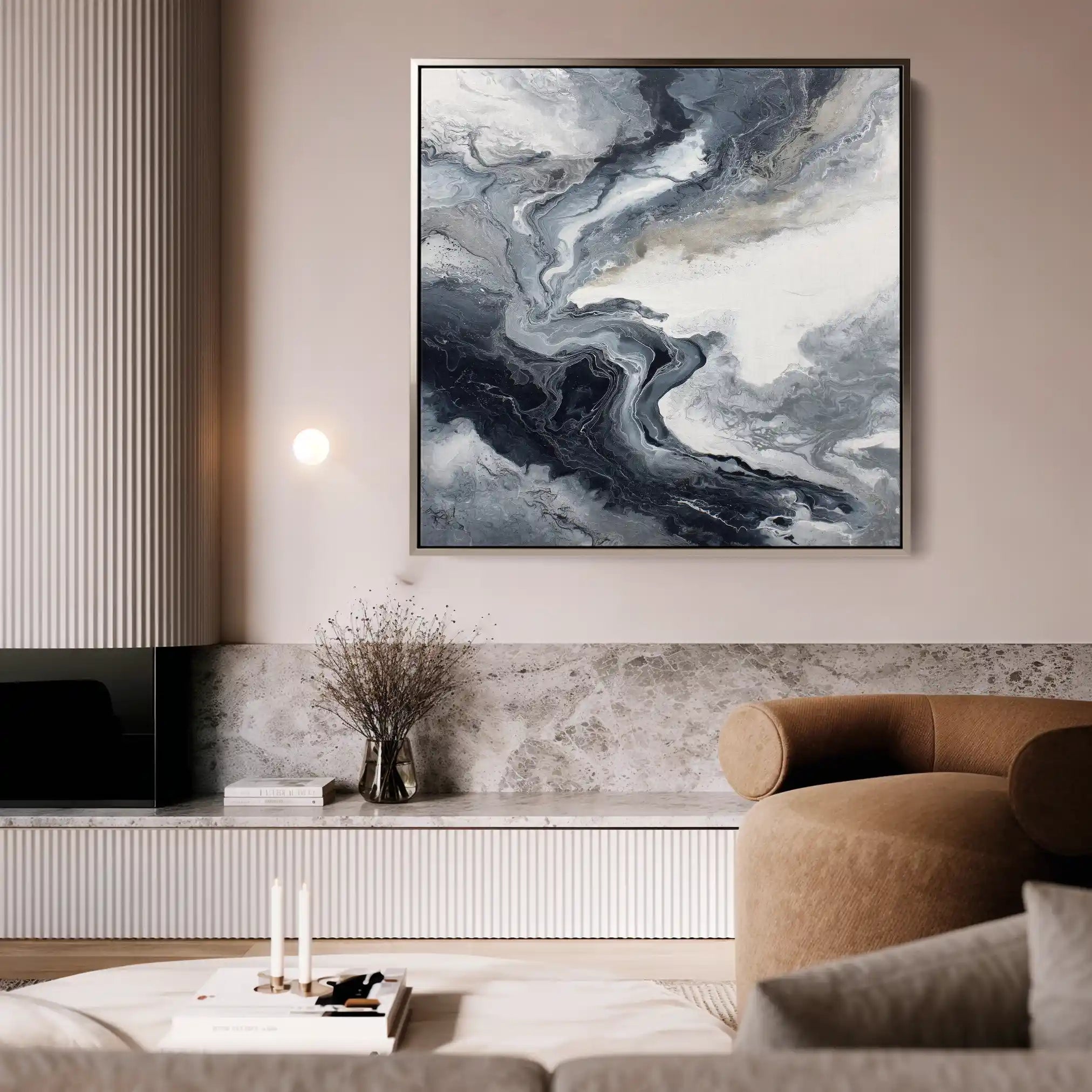 Abstract 1137 Canvas Art 60 x 60 cm / Stretched on hidden frame