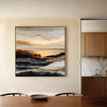 Abstract 1138 Canvas Art 60 x 60 cm / Stretched on hidden frame