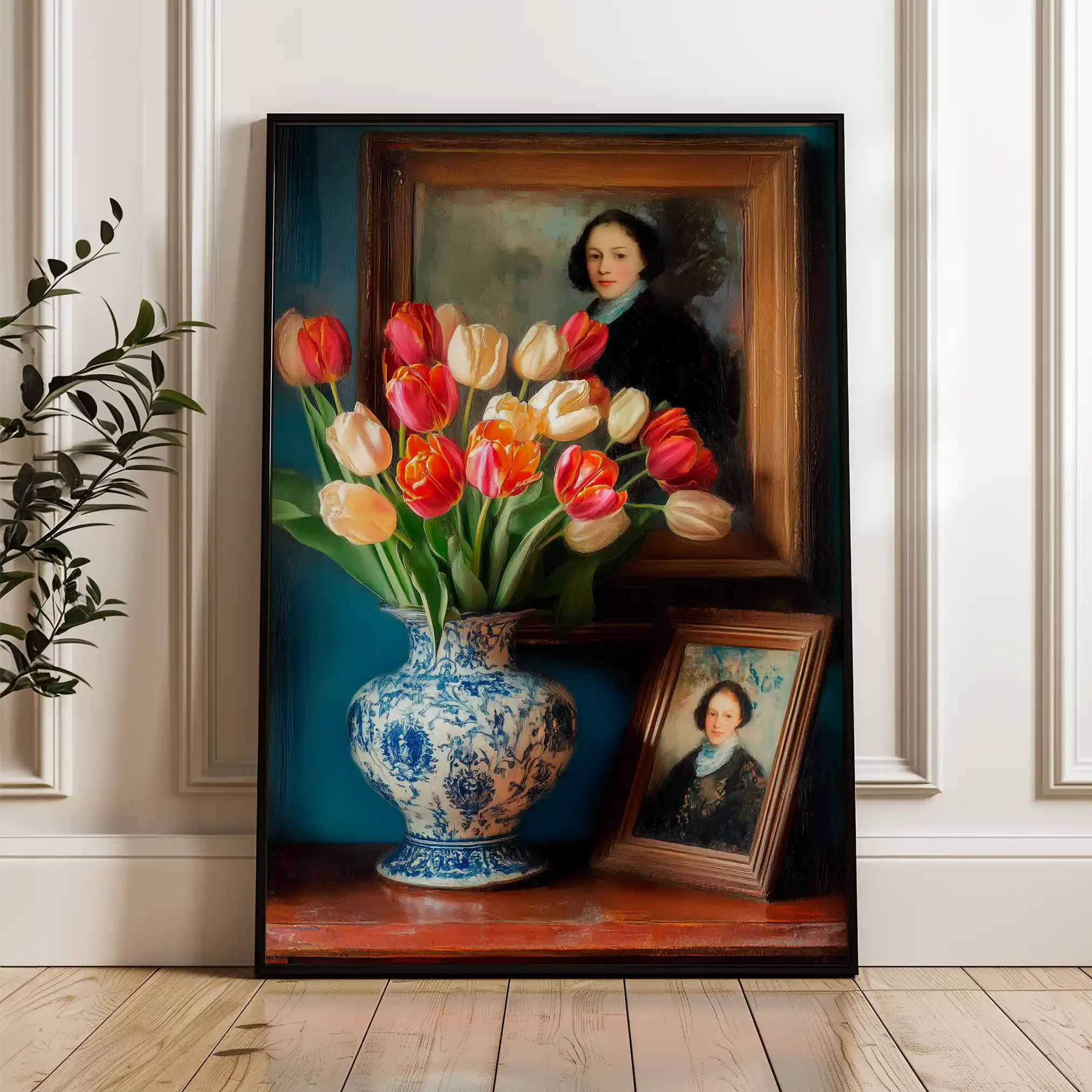 Floral Canvas Wall Art WAD1138-F 90 x 60 cm / Stretched on hidden frame