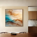 Abstract 1139 Canvas Art 60 x 60 cm / Stretched on hidden frame