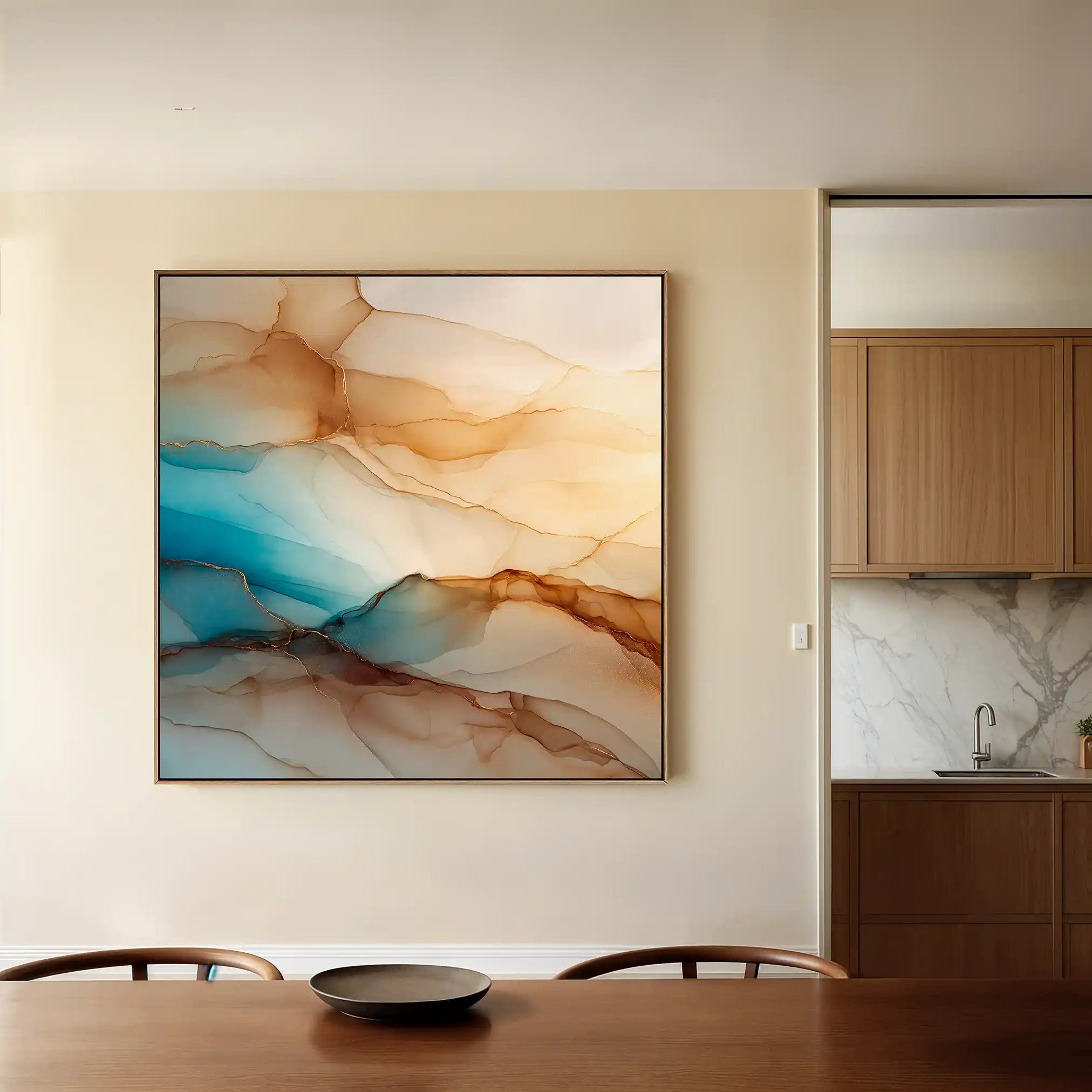 Abstract 1139 Canvas Art 60 x 60 cm / Stretched on hidden frame