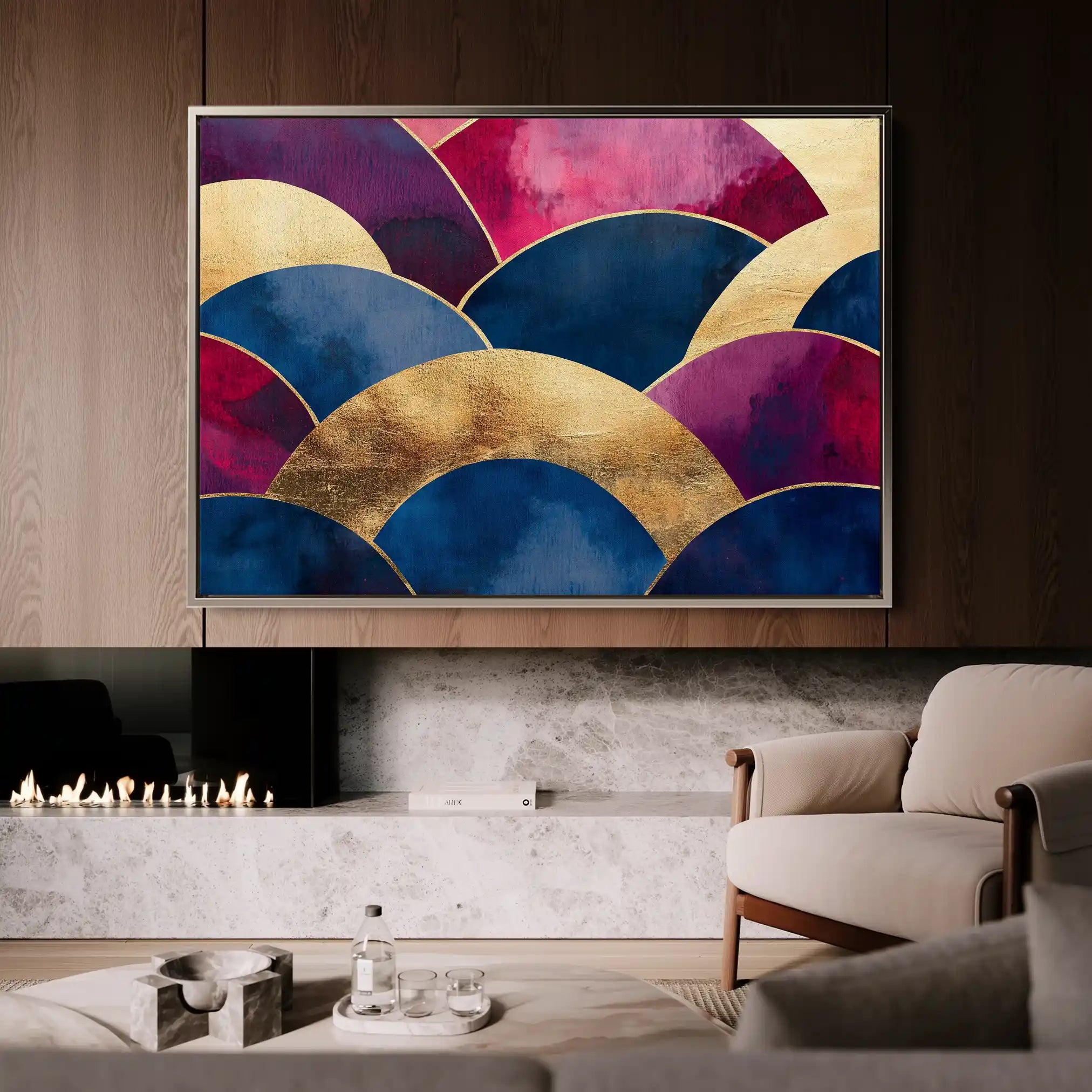 Boho 114 Canvas Art 90 x 60 cm / Stretched on hidden frame