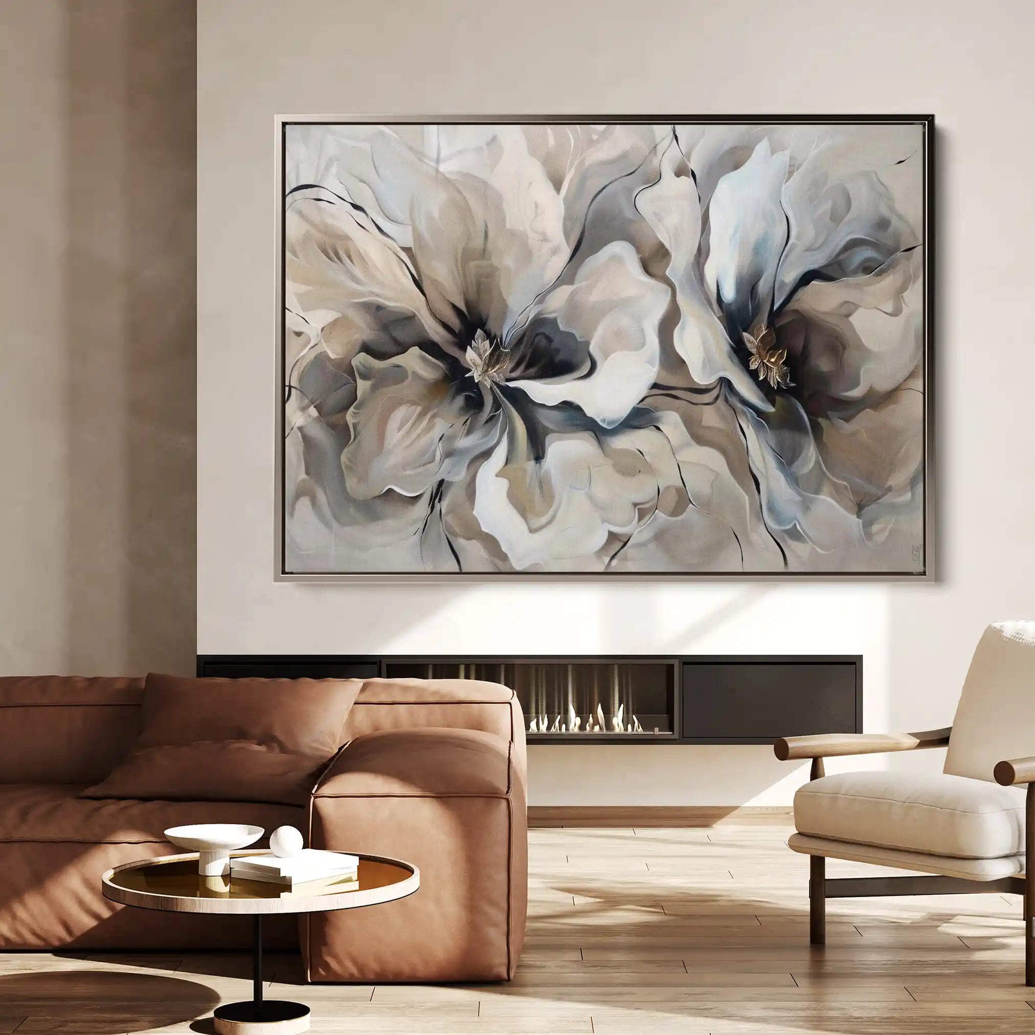 Floral Canvas Wall Art WAD114-F 90 x 60 cm / Stretched on hidden frame