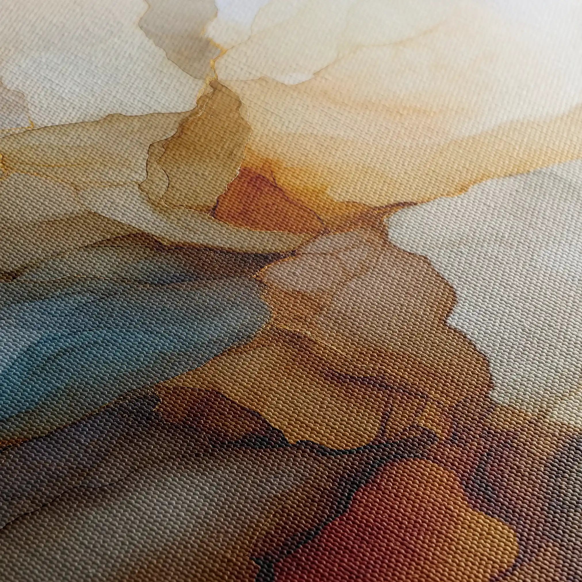 Abstract 1140 Canvas Art 60 x 60 cm / Stretched on hidden frame