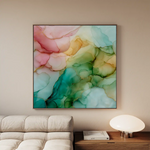 Abstract 1141 Canvas Art 60 x 60 cm / Stretched on hidden frame