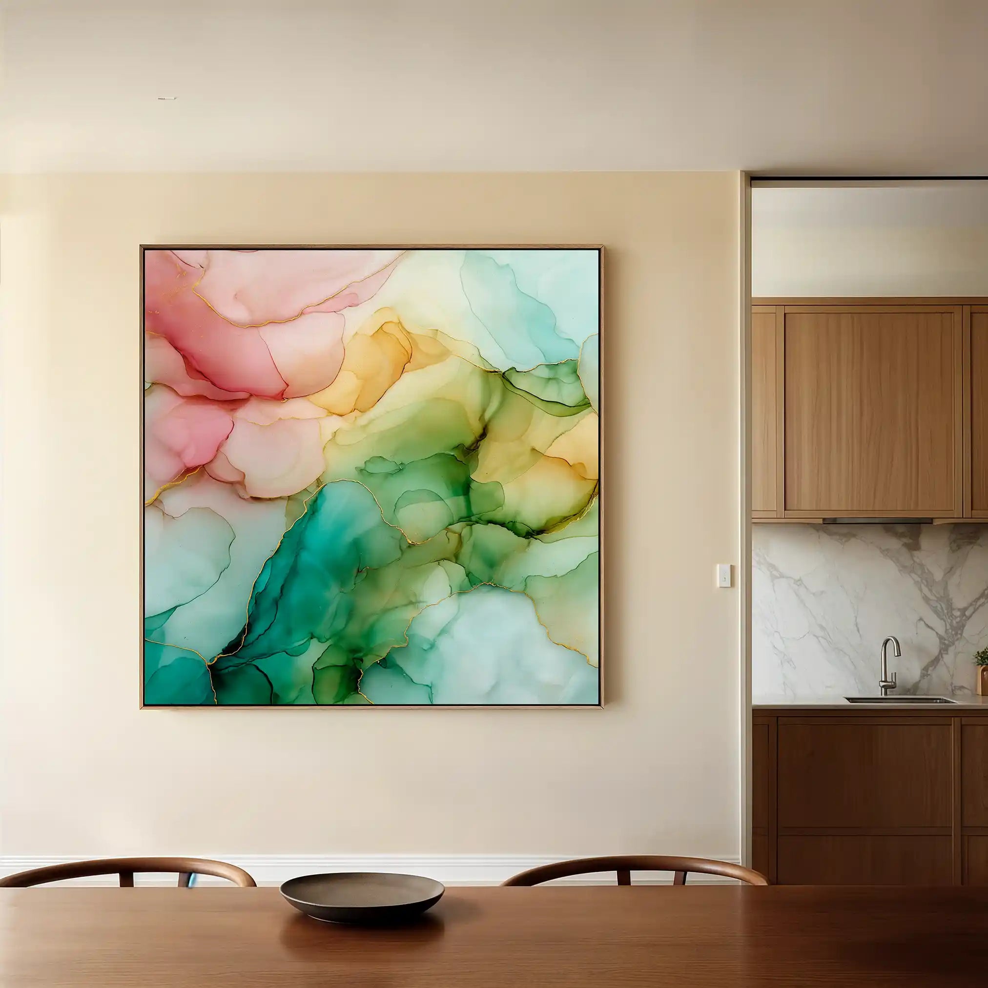 Abstract 1141 Canvas Art 60 x 60 cm / Stretched on hidden frame