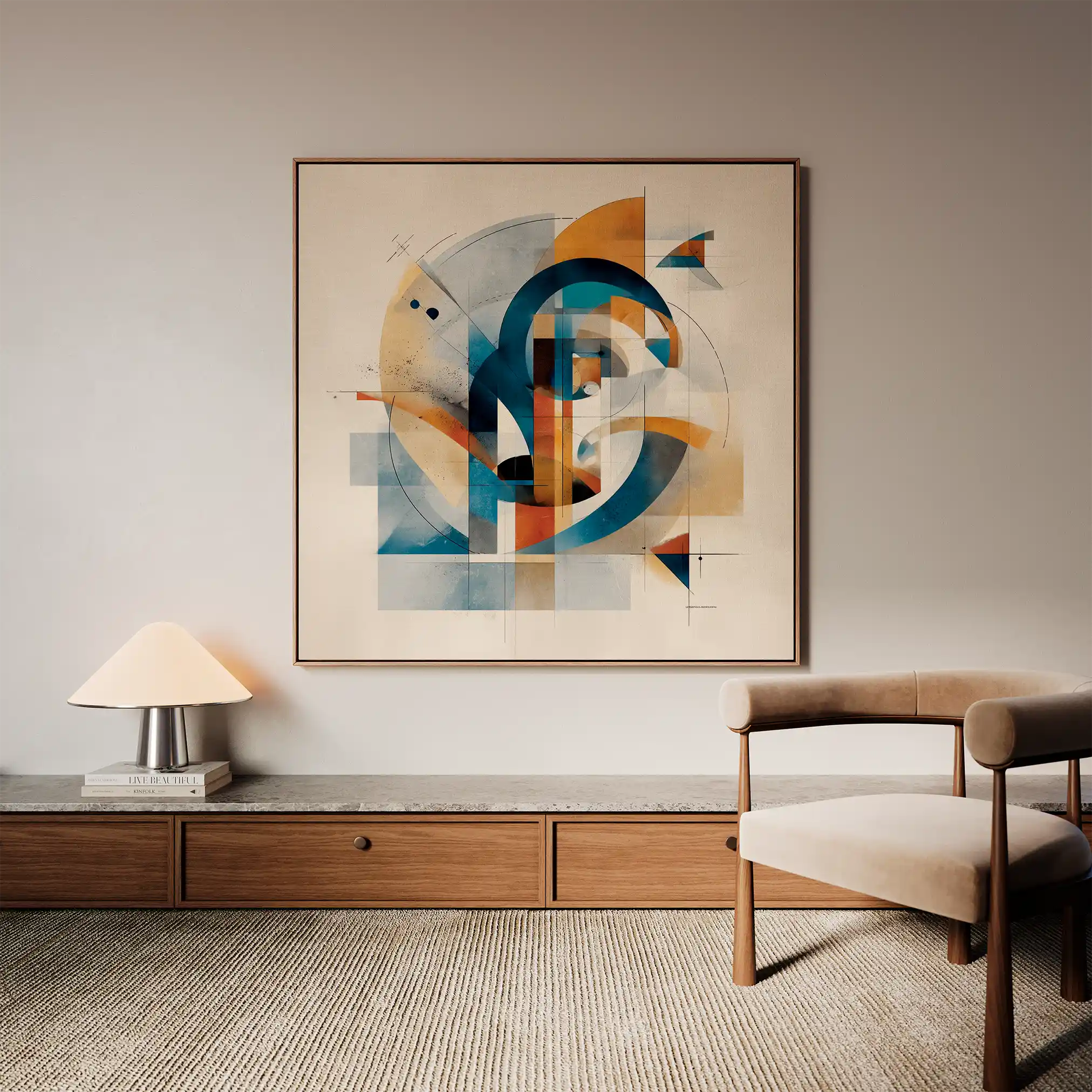 Abstract 1142 Canvas Art 60 x 60 cm / Stretched on hidden frame