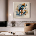 Abstract 1142 Canvas Art 60 x 60 cm / Stretched on hidden frame