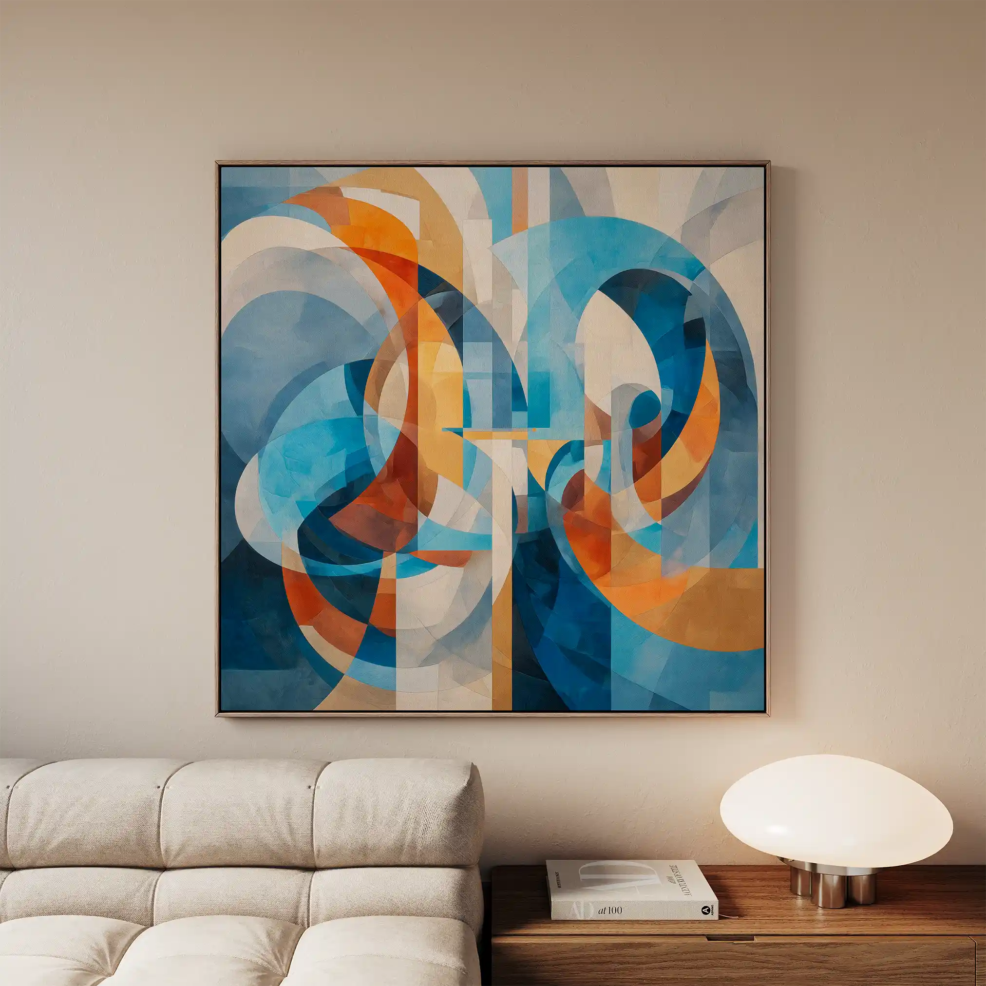 Abstract 1143 Canvas Art 60 x 60 cm / Stretched on hidden frame