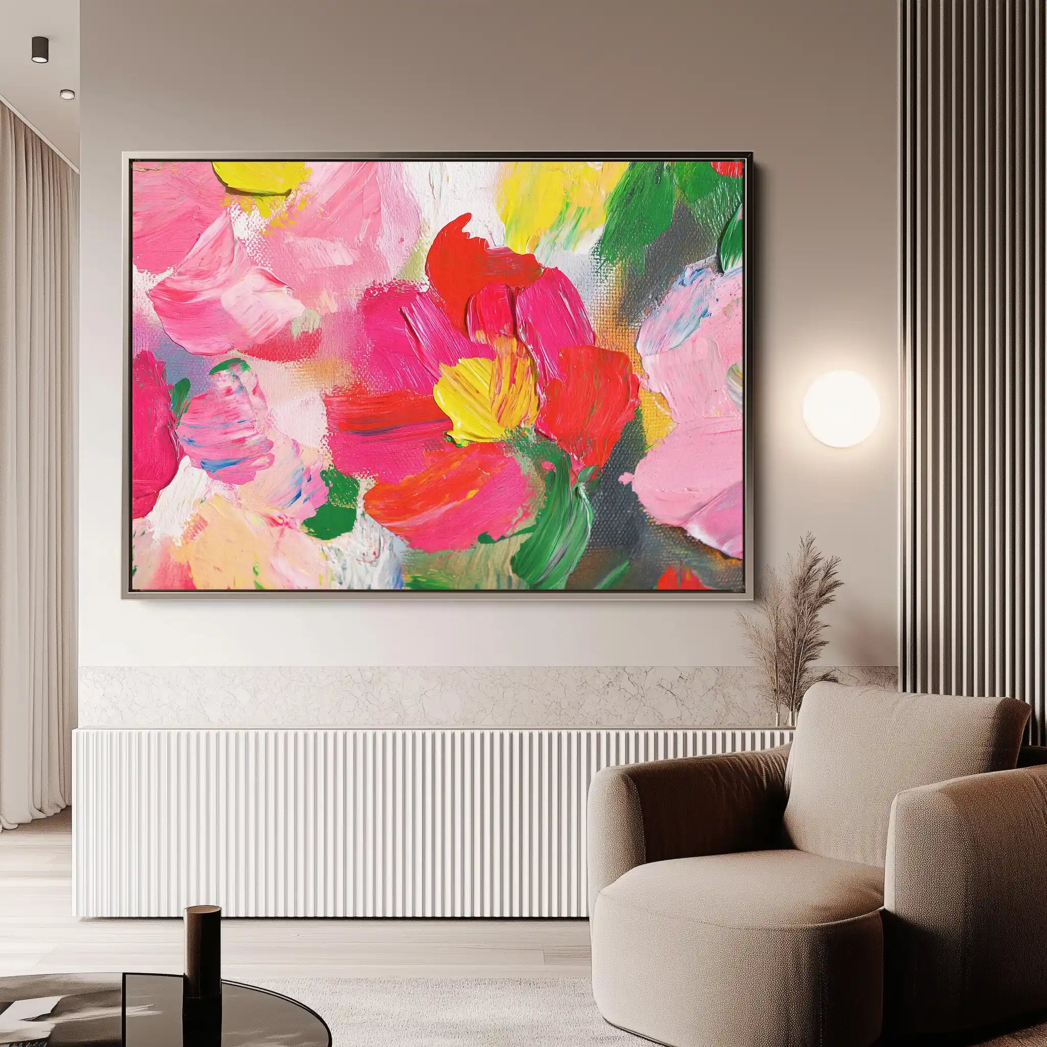 Floral Canvas Wall Art WAD1143-F 90 x 60 cm / Stretched on hidden frame