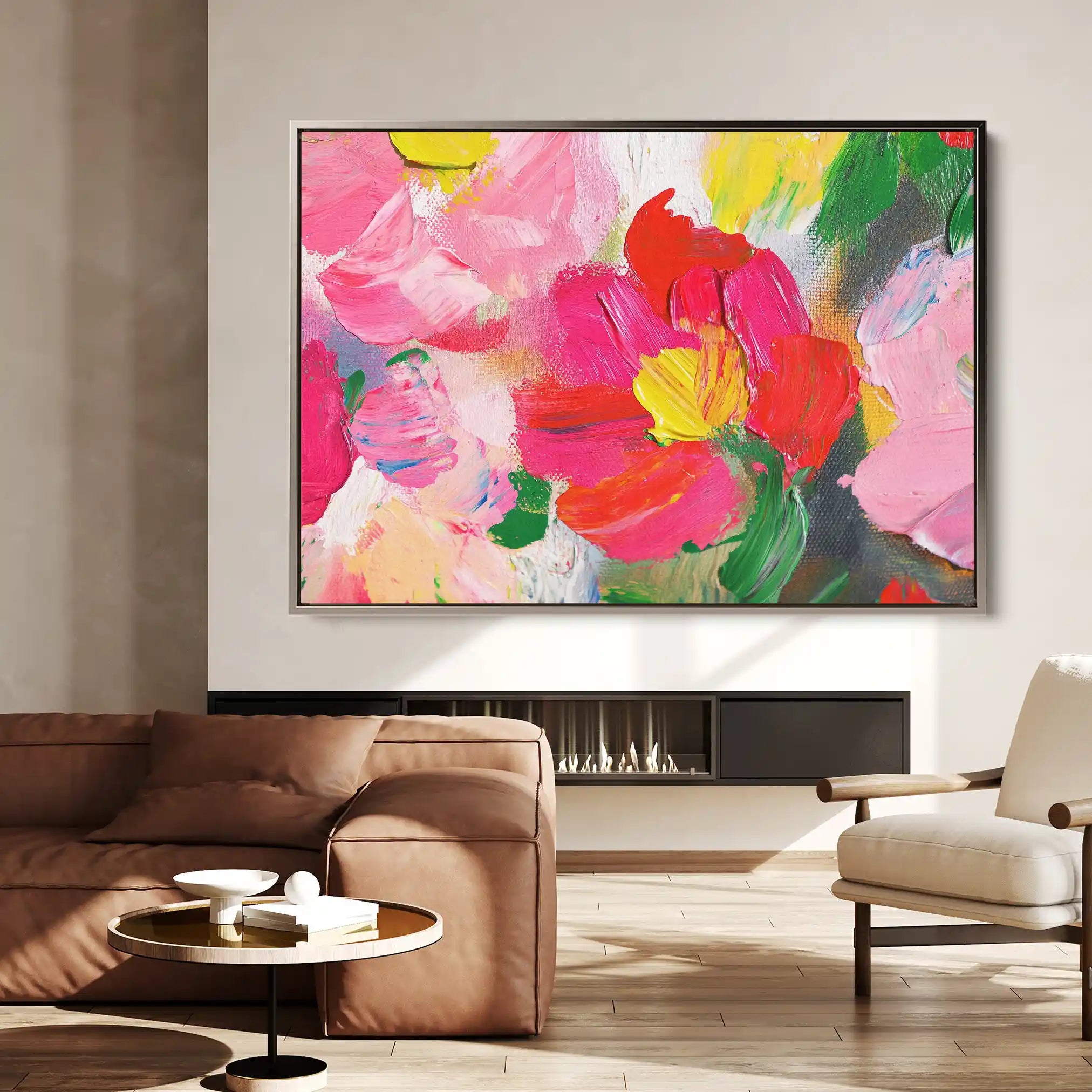 Floral Canvas Wall Art WAD1143-F 90 x 60 cm / Stretched on hidden frame