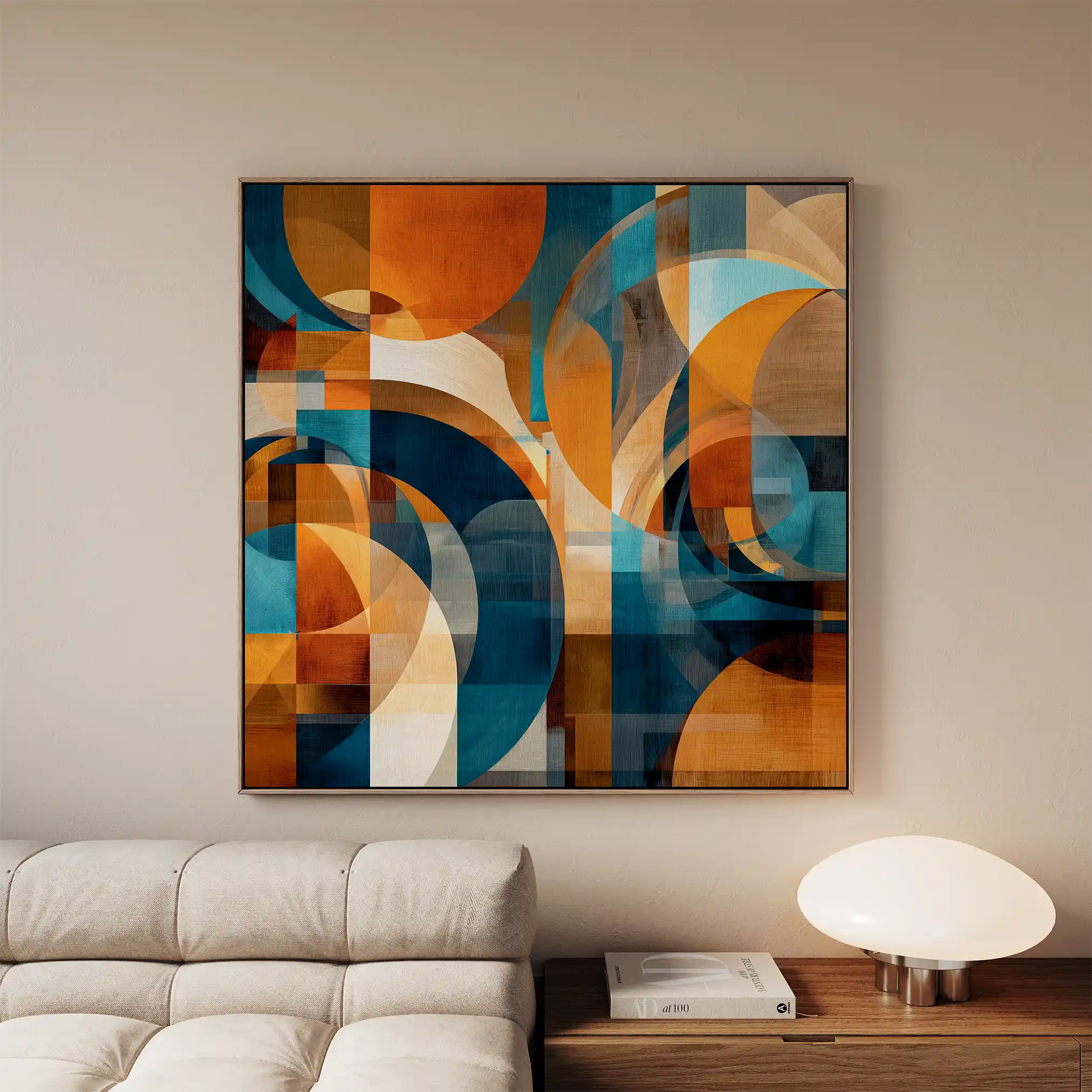 Abstract 1144 Canvas Art 60 x 60 cm / Stretched on hidden frame