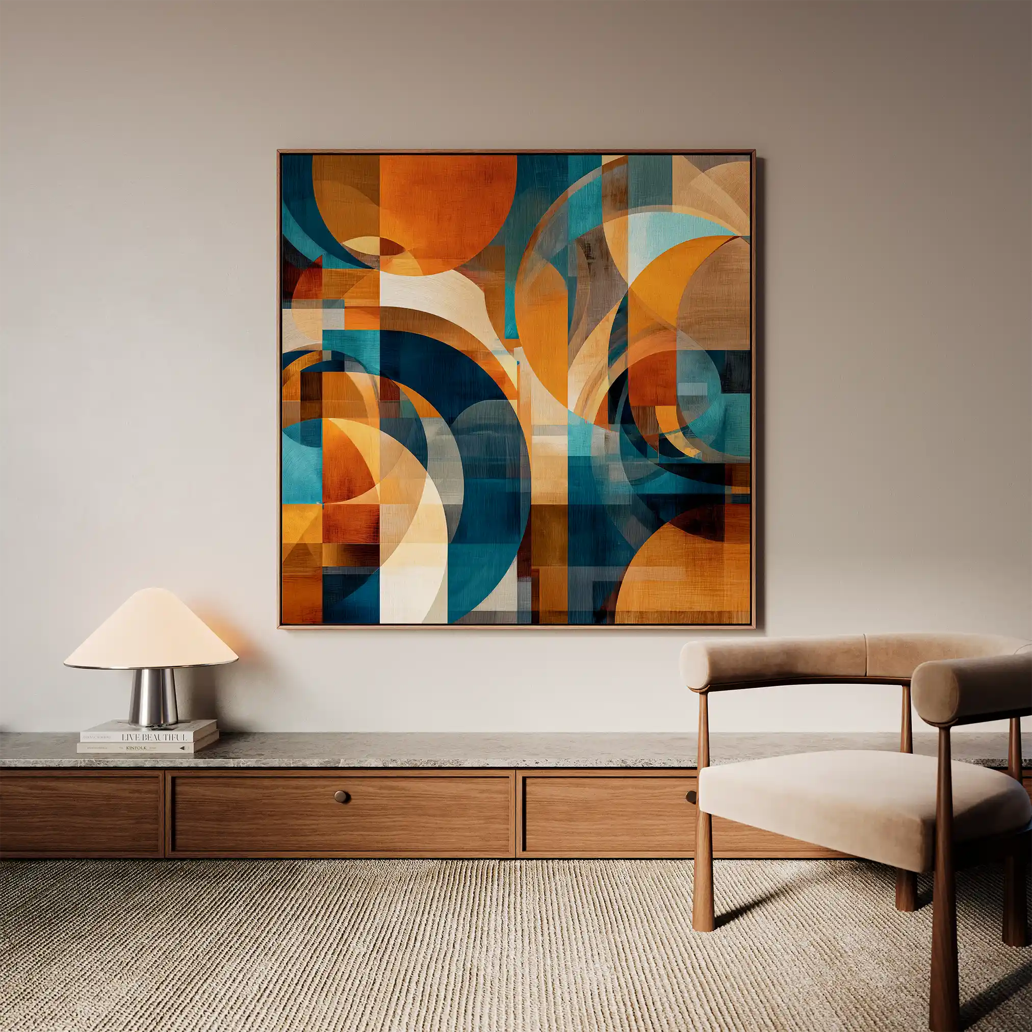 Abstract 1144 Canvas Art 60 x 60 cm / Stretched on hidden frame