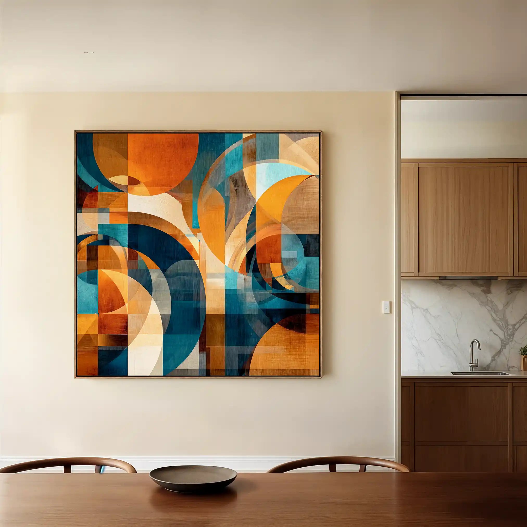 Abstract 1144 Canvas Art 60 x 60 cm / Stretched on hidden frame