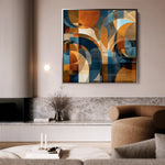 Abstract 1144 Canvas Art 60 x 60 cm / Stretched on hidden frame