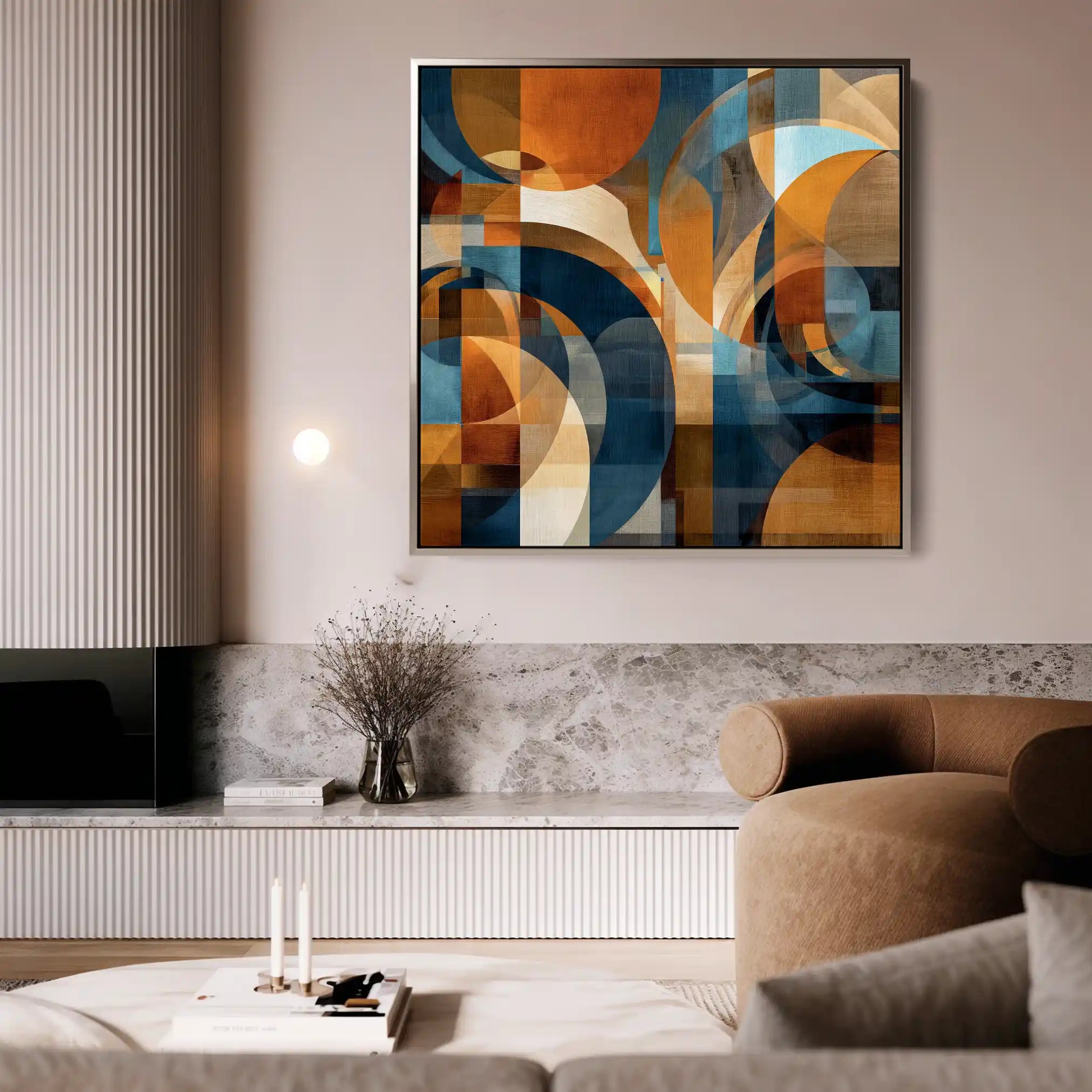 Abstract 1144 Canvas Art 60 x 60 cm / Stretched on hidden frame