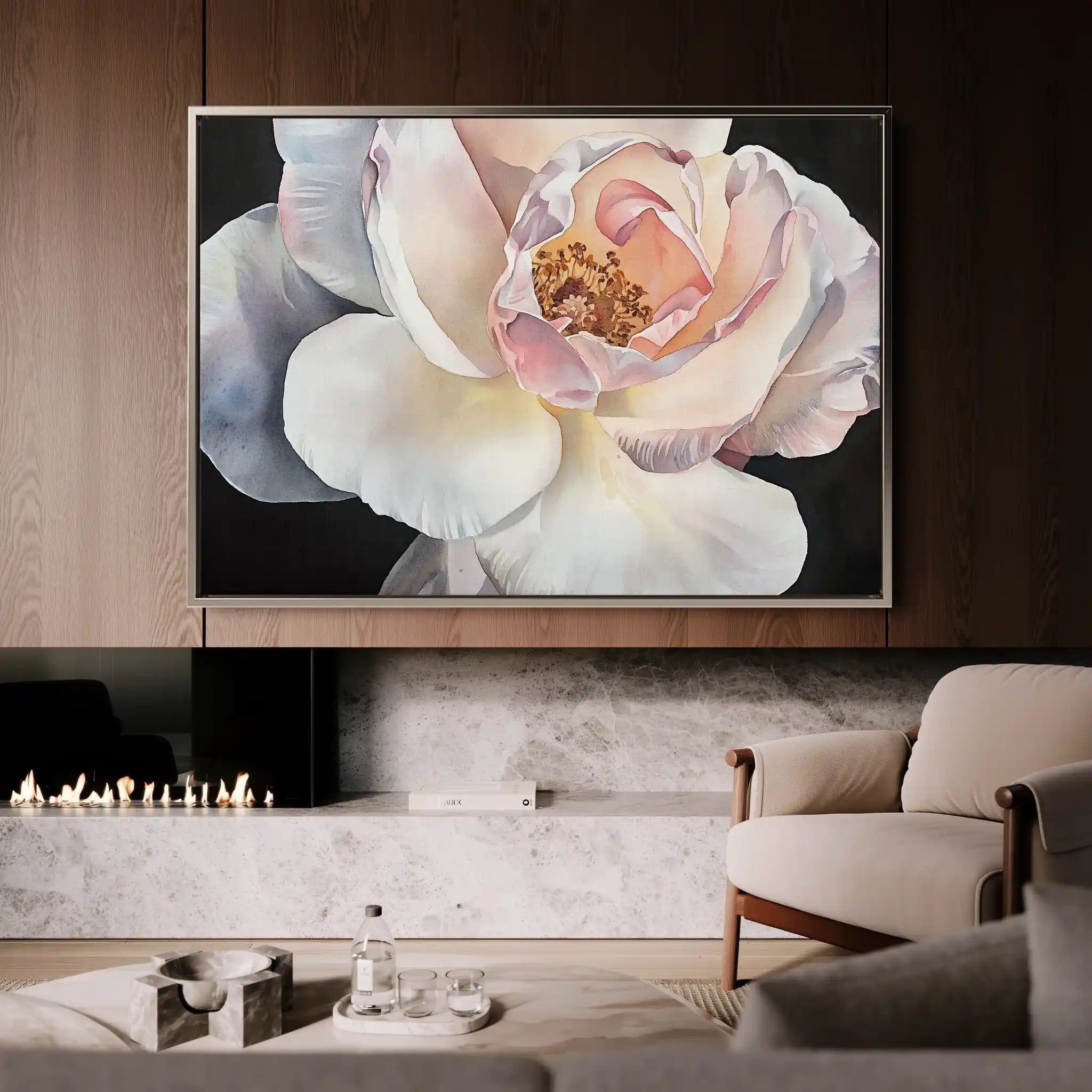 Floral Canvas Wall Art WAD1144-F 90 x 60 cm / Stretched on hidden frame