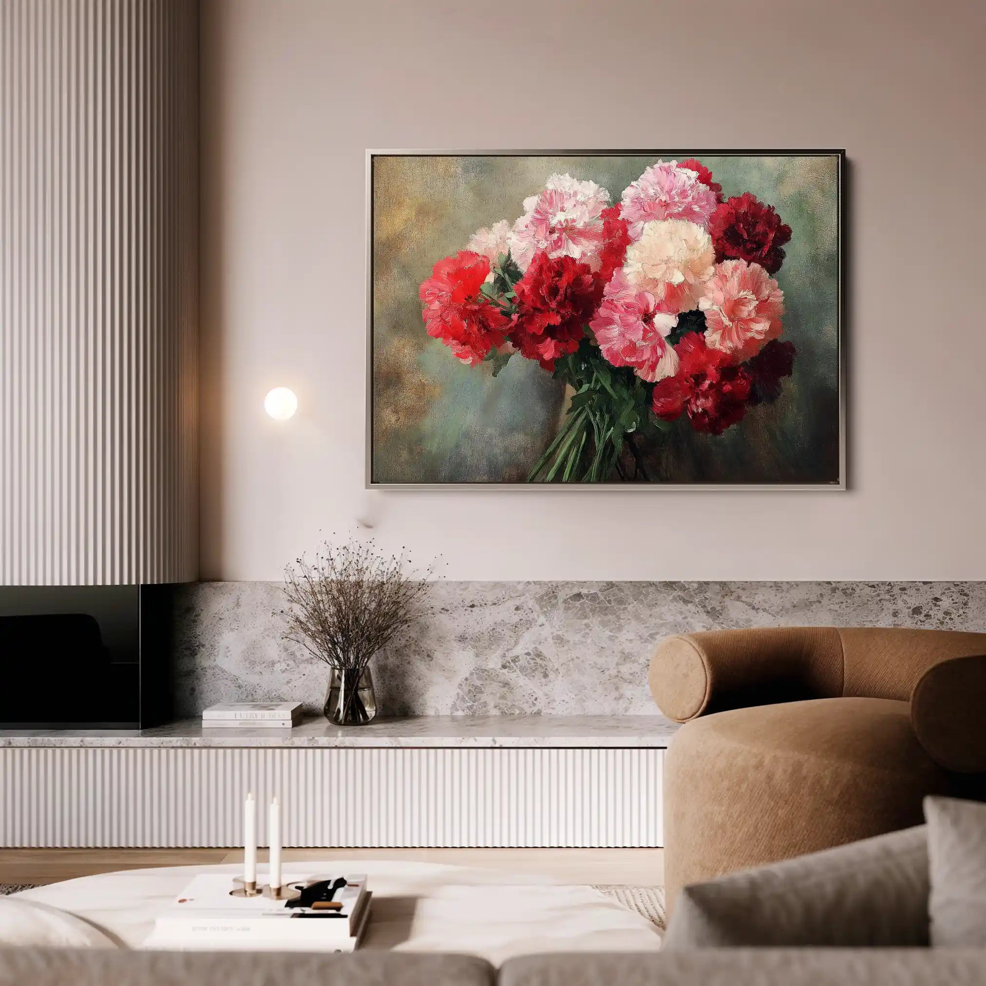 Floral Canvas Wall Art WAD1145-F 90 x 60 cm / Stretched on hidden frame