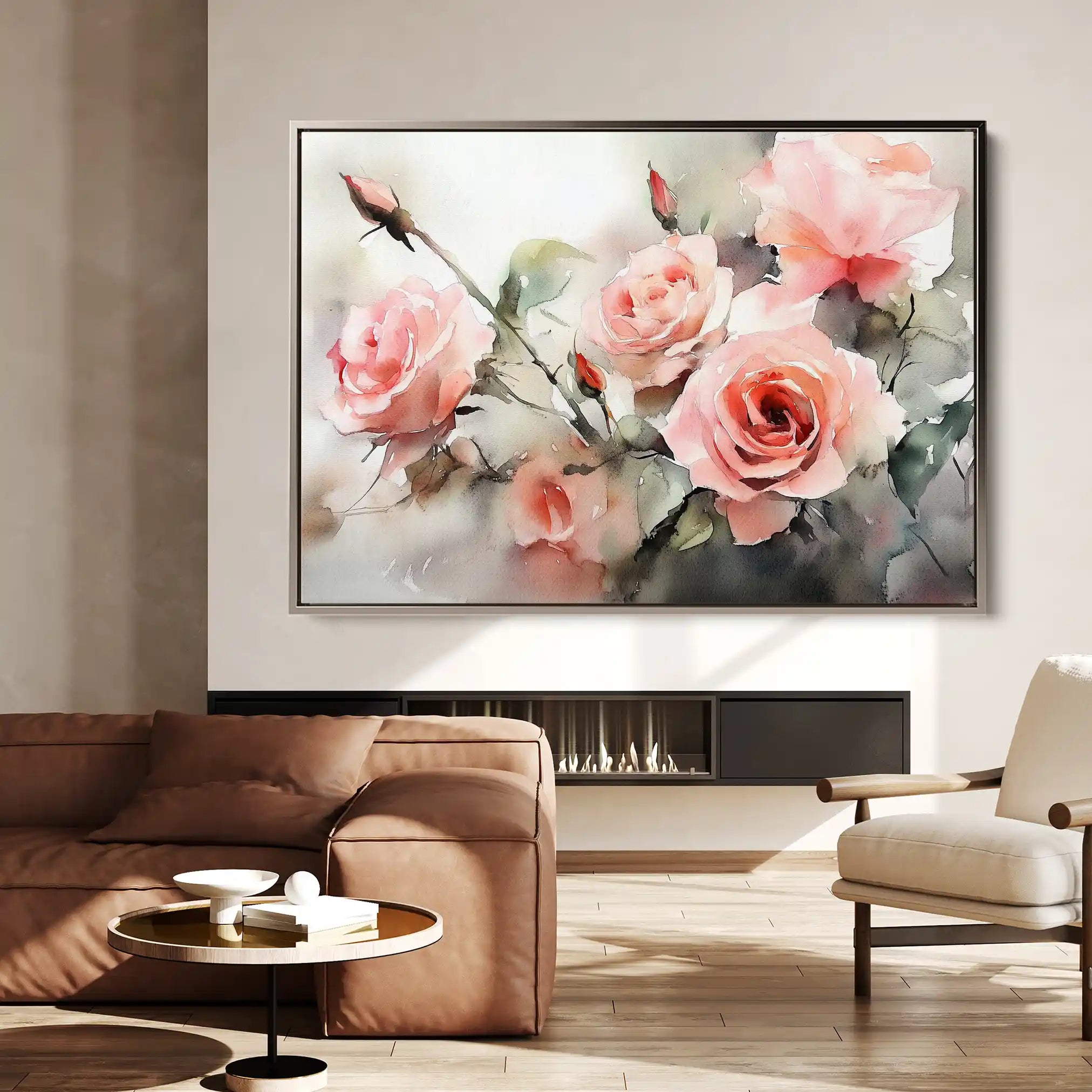 Floral Canvas Wall Art WAD1146-F 90 x 60 cm / Stretched on hidden frame