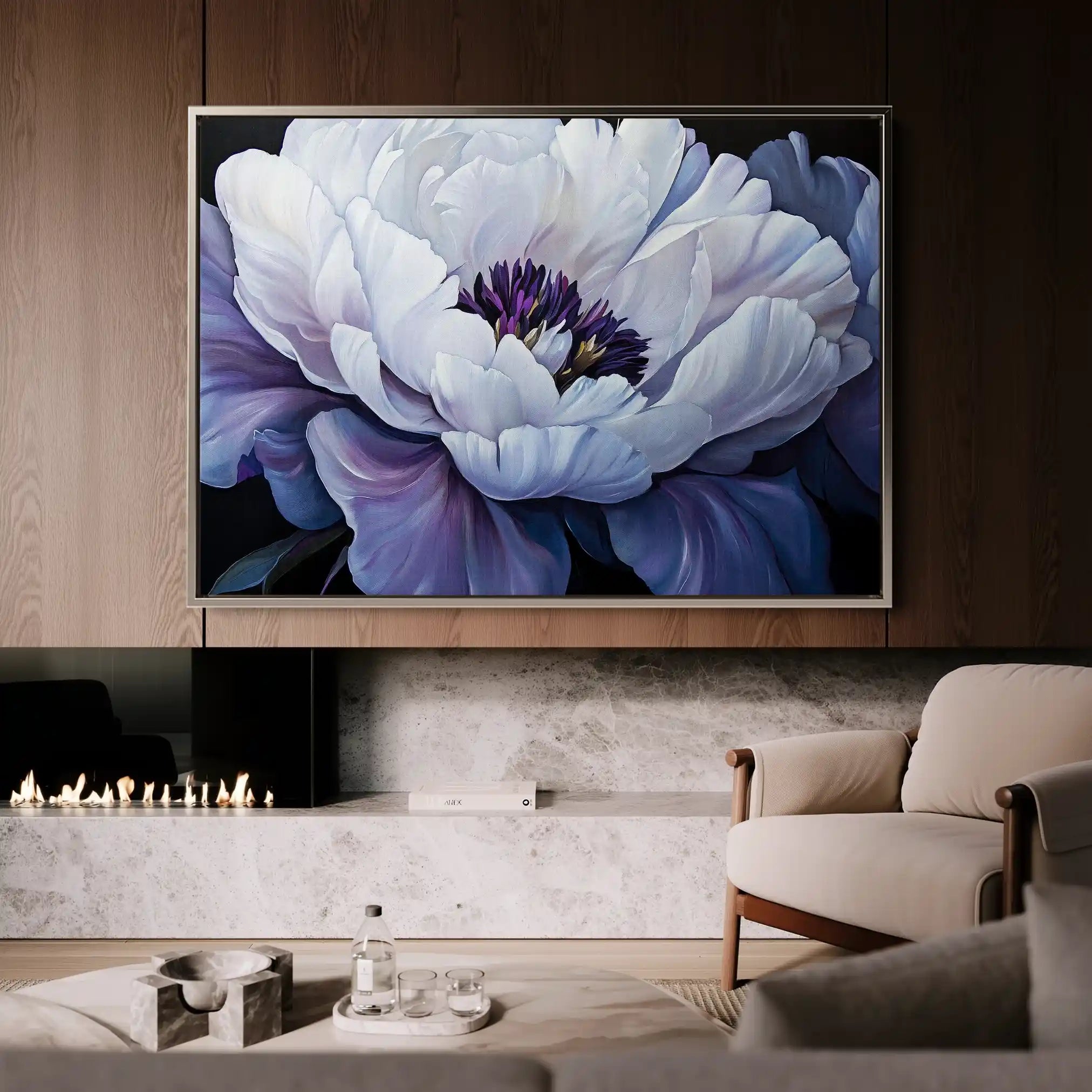 Floral Canvas Wall Art WAD1148-F 90 x 60 cm / Stretched on hidden frame