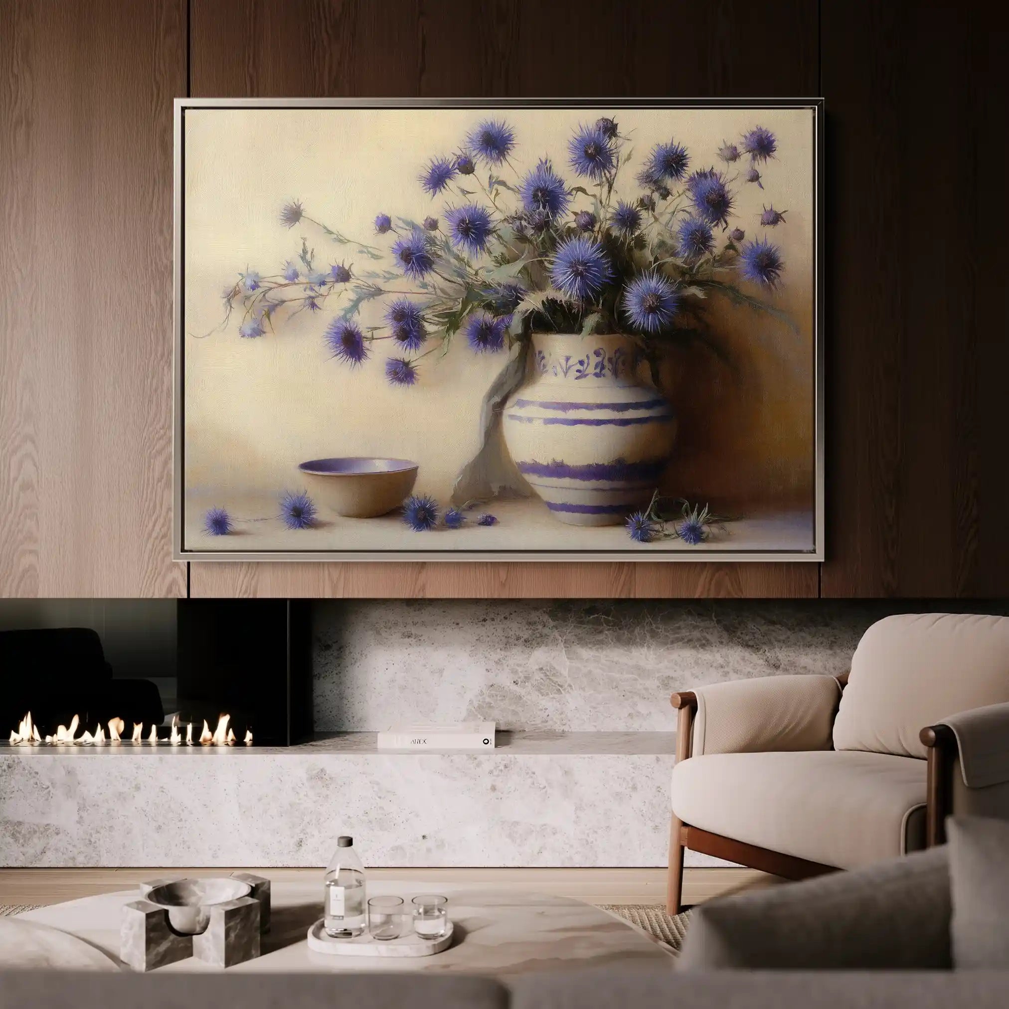 Floral Canvas Wall Art WAD1149-F 90 x 60 cm / Stretched on hidden frame