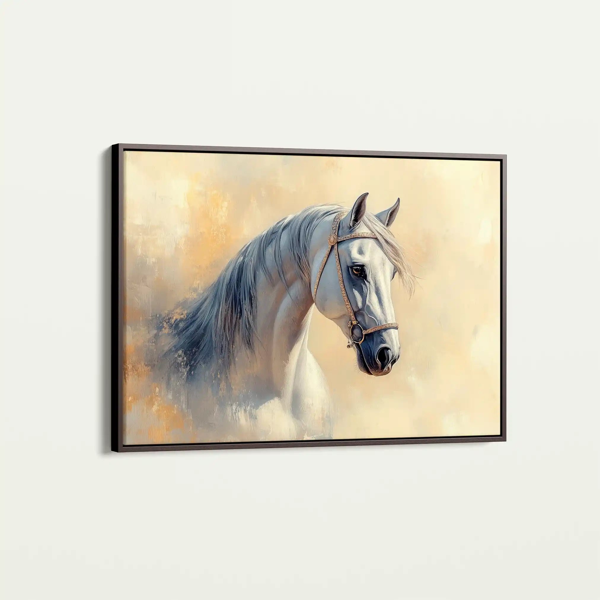 Horses 115 Canvas Art 90 x 60 cm / Stretched on hidden frame