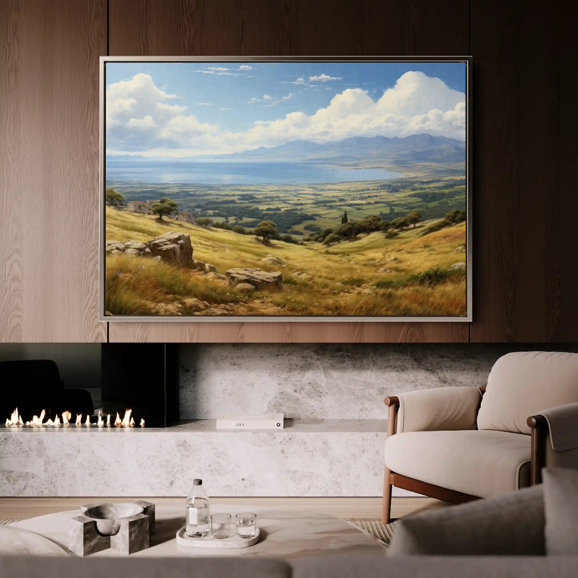 Landscape 115 Canvas Art 90 x 60 cm / Stretched on hidden frame