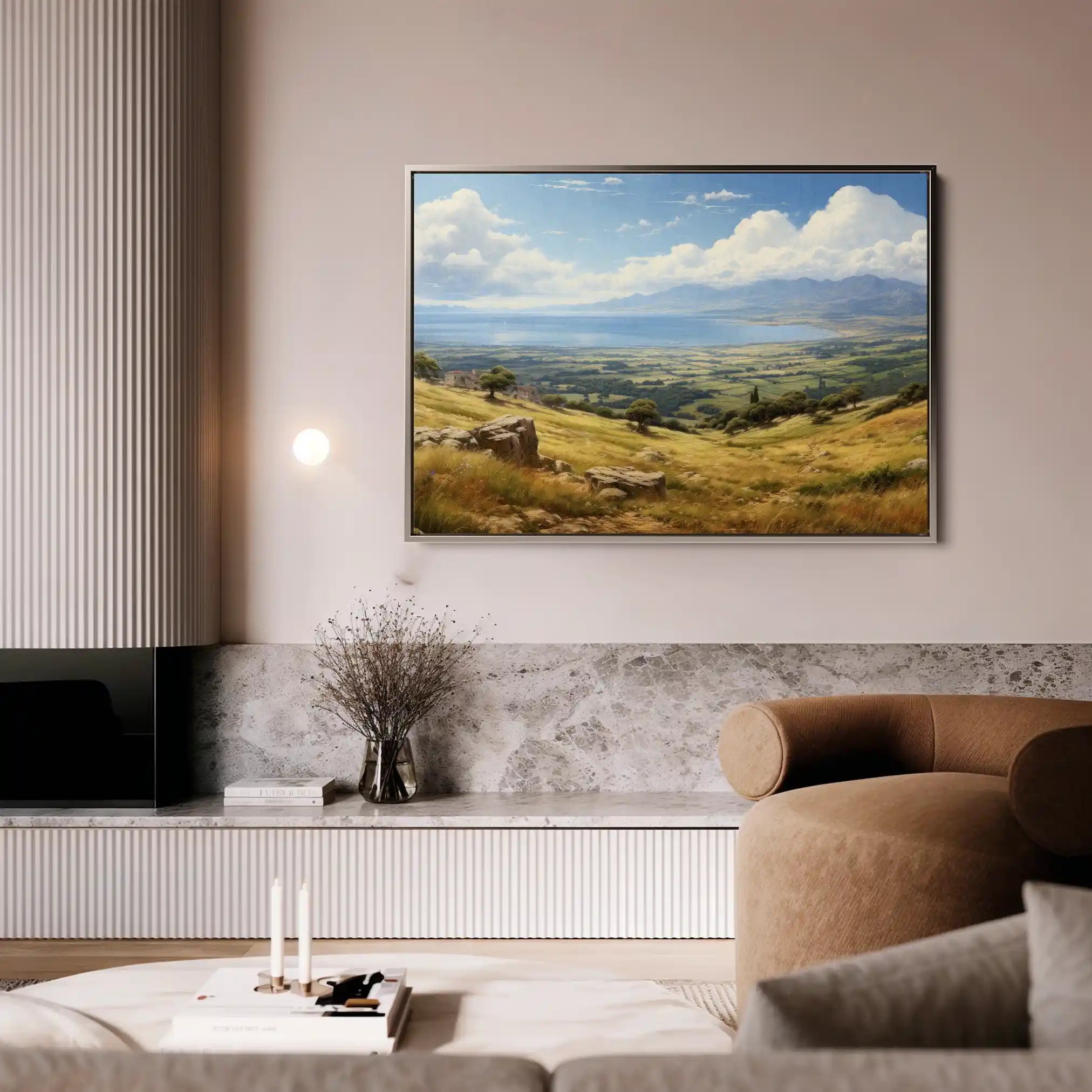 Landscape 115 Canvas Art 90 x 60 cm / Stretched on hidden frame