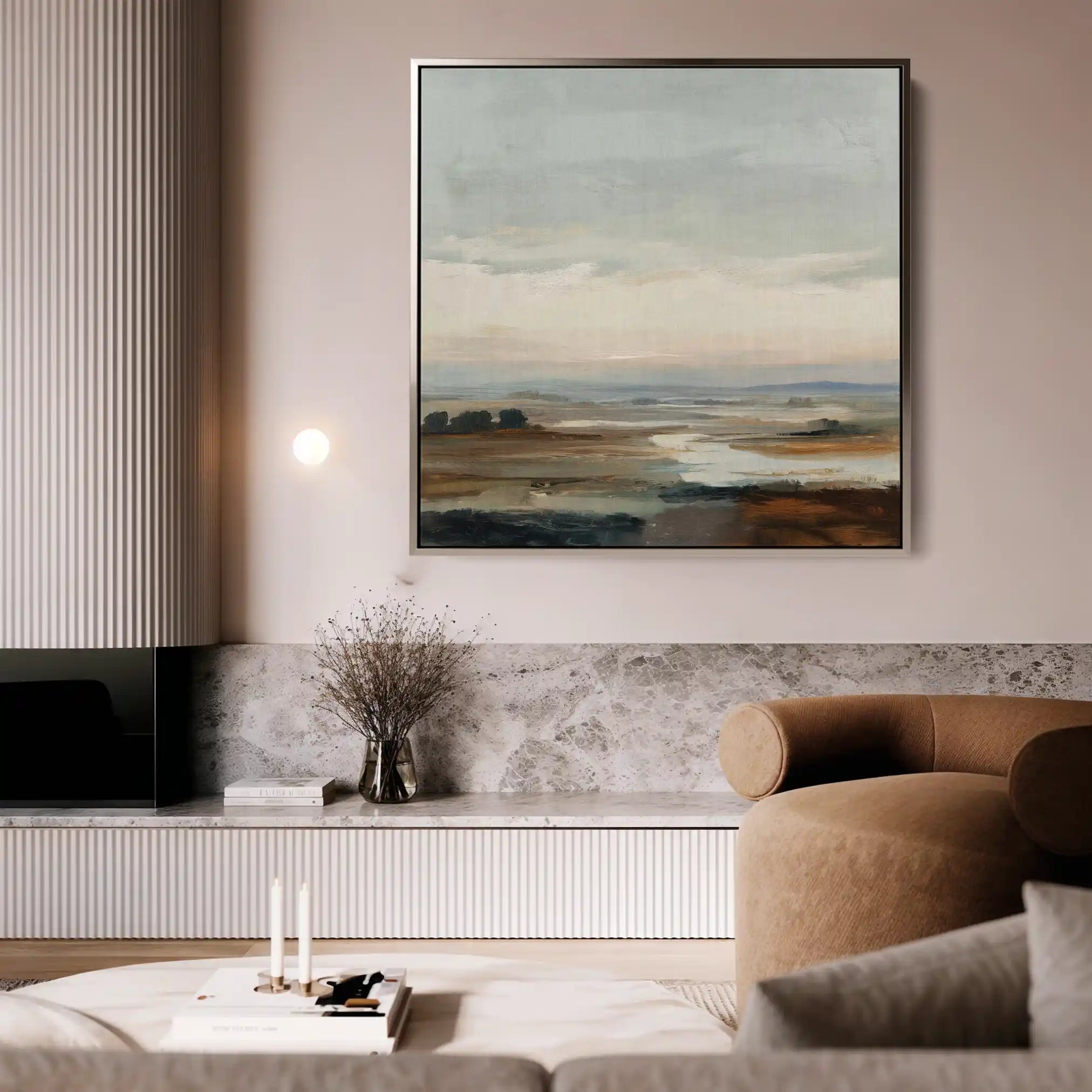 Abstract 1150 Canvas Art 60 x 60 cm / Stretched on hidden frame