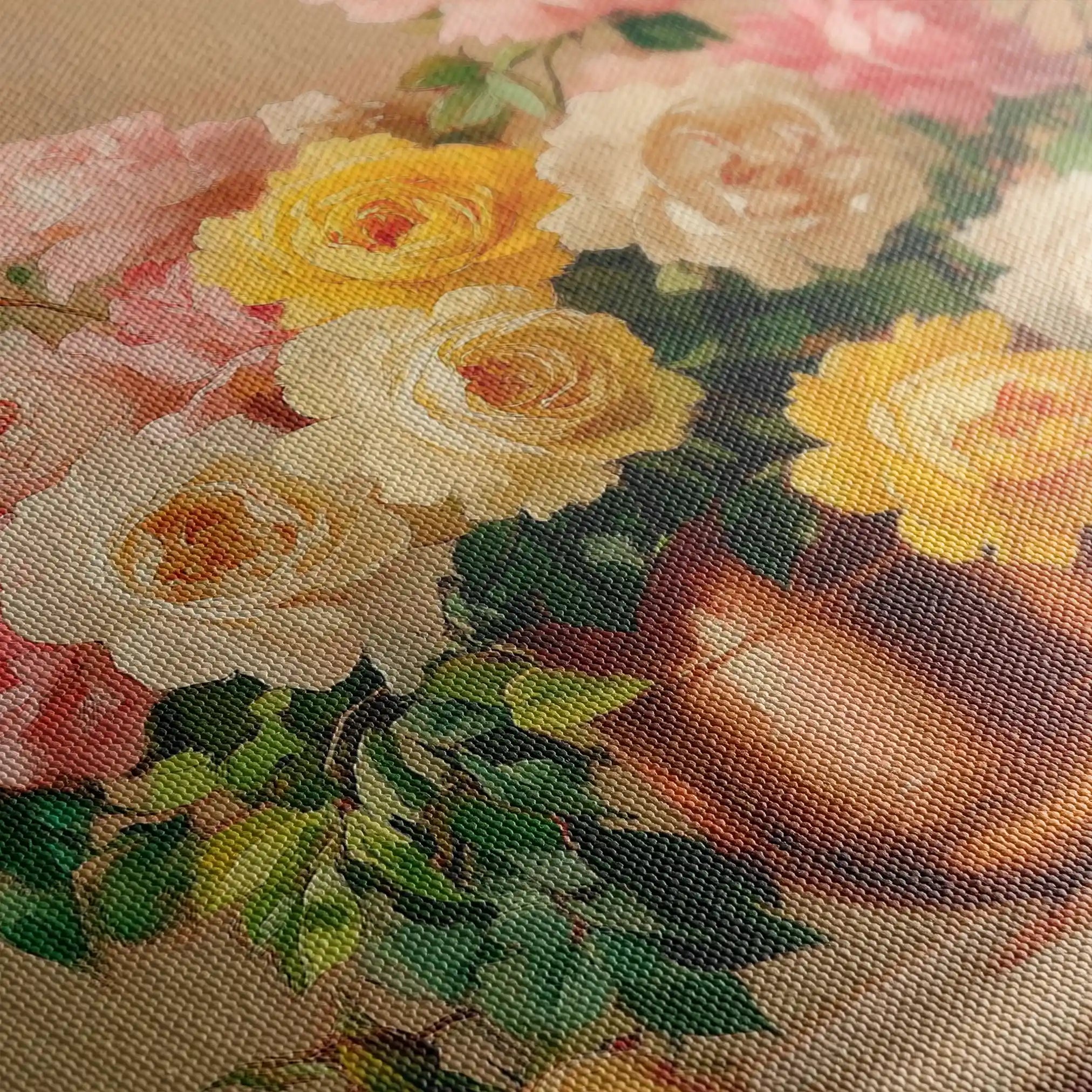 Floral Canvas Wall Art WAD1150-F 90 x 60 cm / Stretched on hidden frame