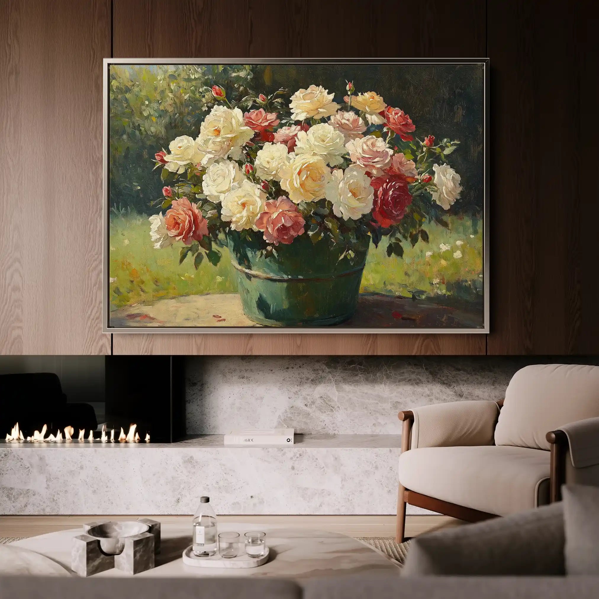 Floral Canvas Wall Art WAD1151-F 90 x 60 cm / Stretched on hidden frame