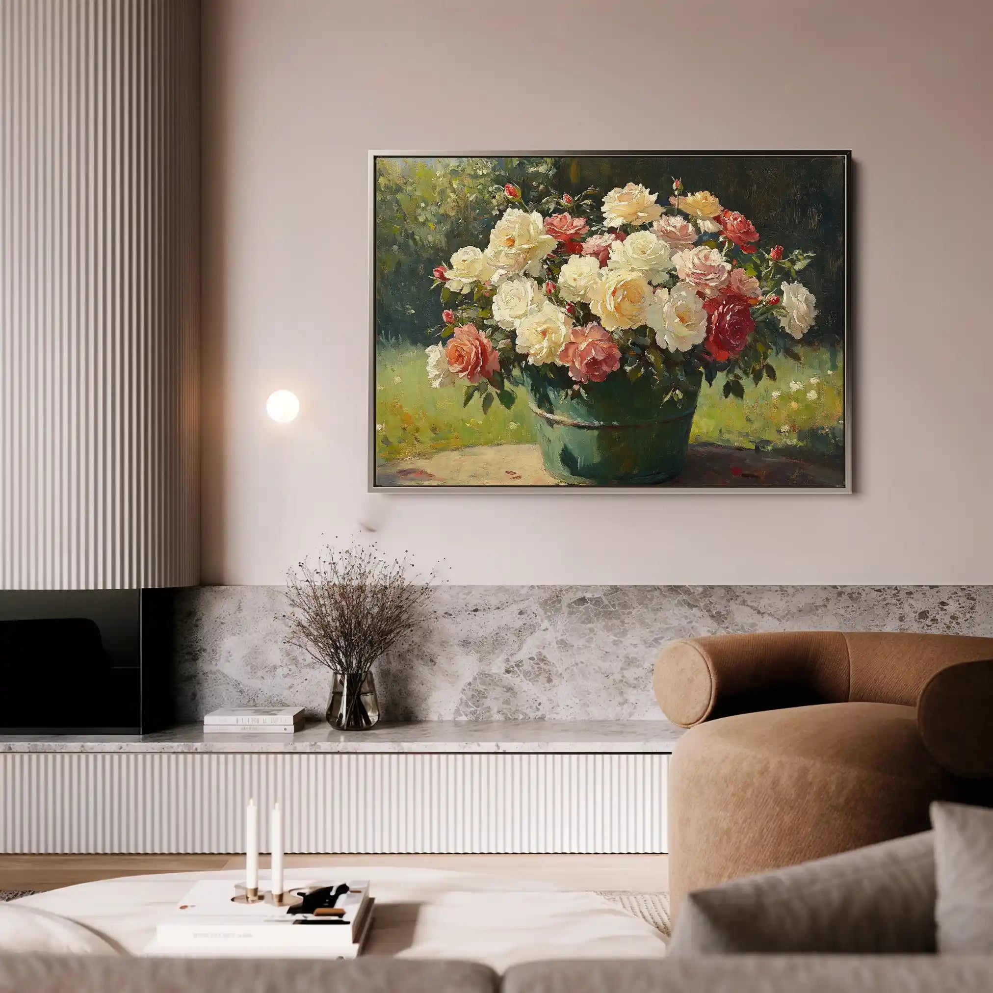 Floral Canvas Wall Art WAD1151-F 90 x 60 cm / Stretched on hidden frame