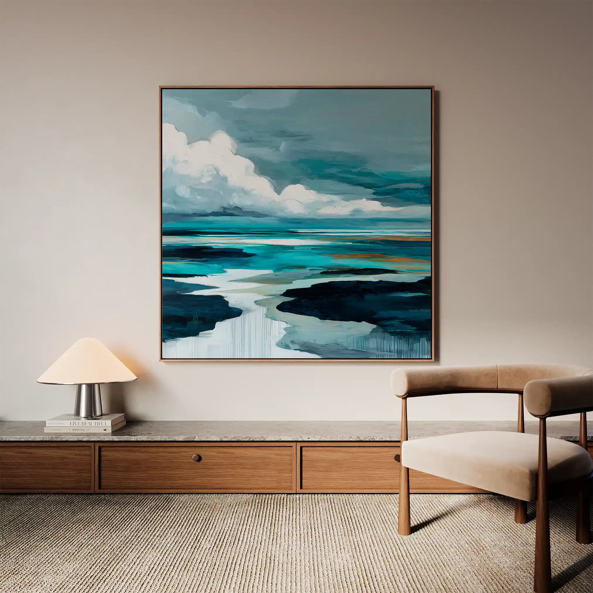 Abstract 1152 Canvas Art 60 x 60 cm / Stretched on hidden frame