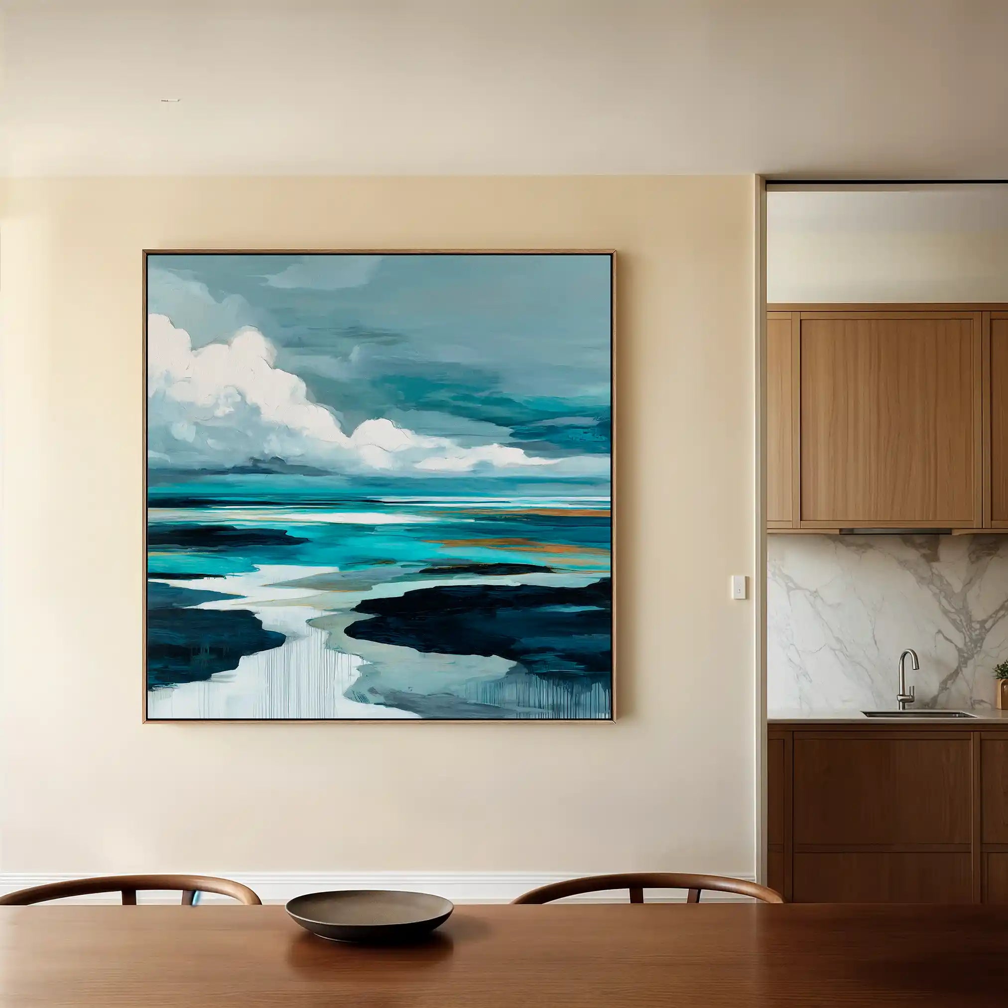 Abstract 1152 Canvas Art 60 x 60 cm / Stretched on hidden frame