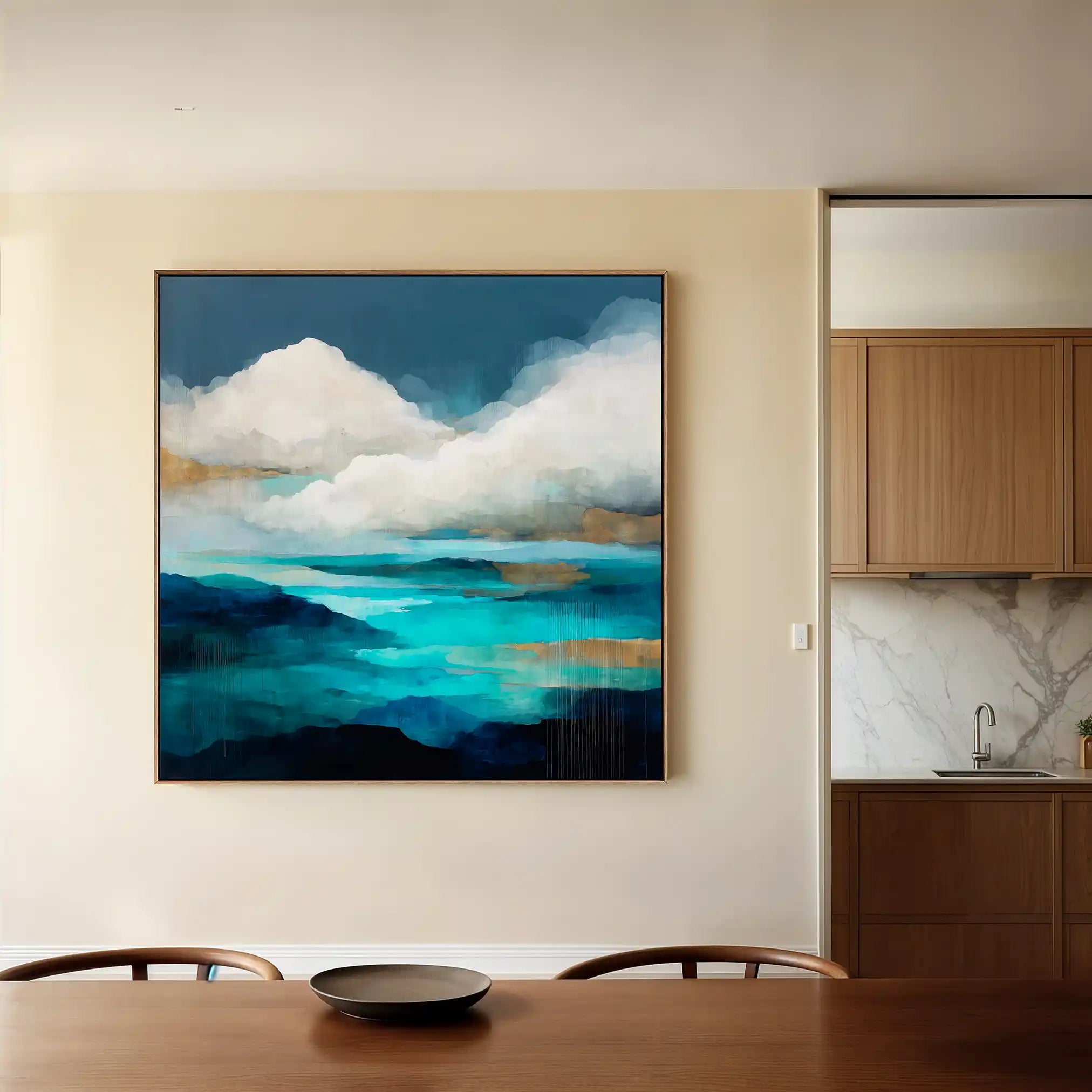 Abstract 1153 Canvas Art 60 x 60 cm / Stretched on hidden frame