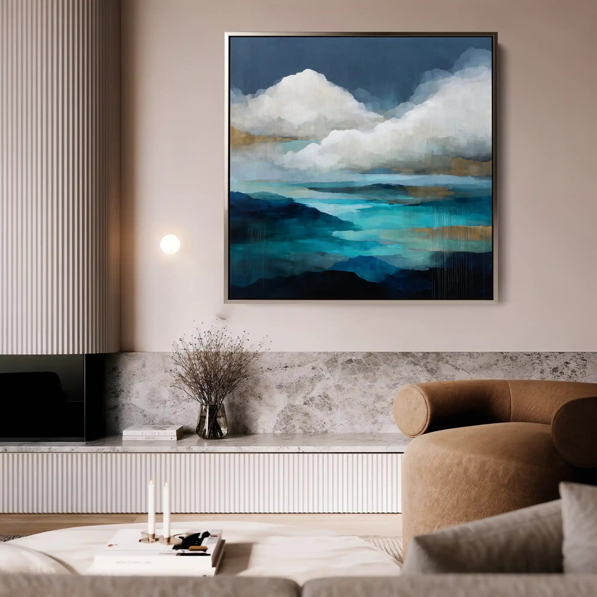 Abstract 1153 Canvas Art 60 x 60 cm / Stretched on hidden frame