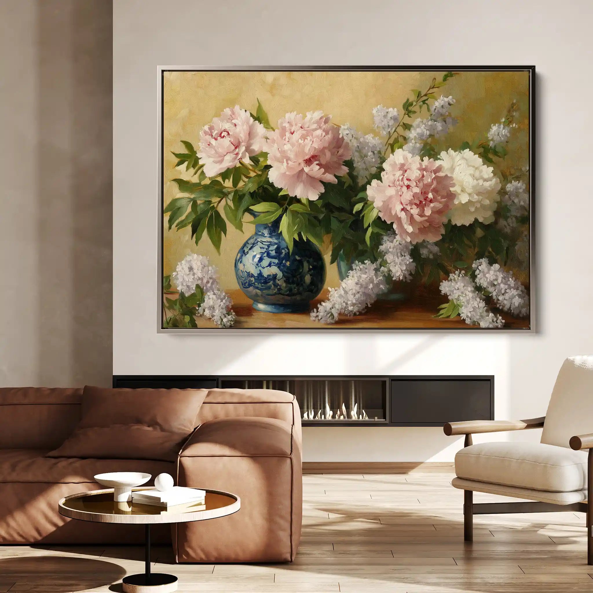 Floral Canvas Wall Art WAD1154-F 90 x 60 cm / Stretched on hidden frame