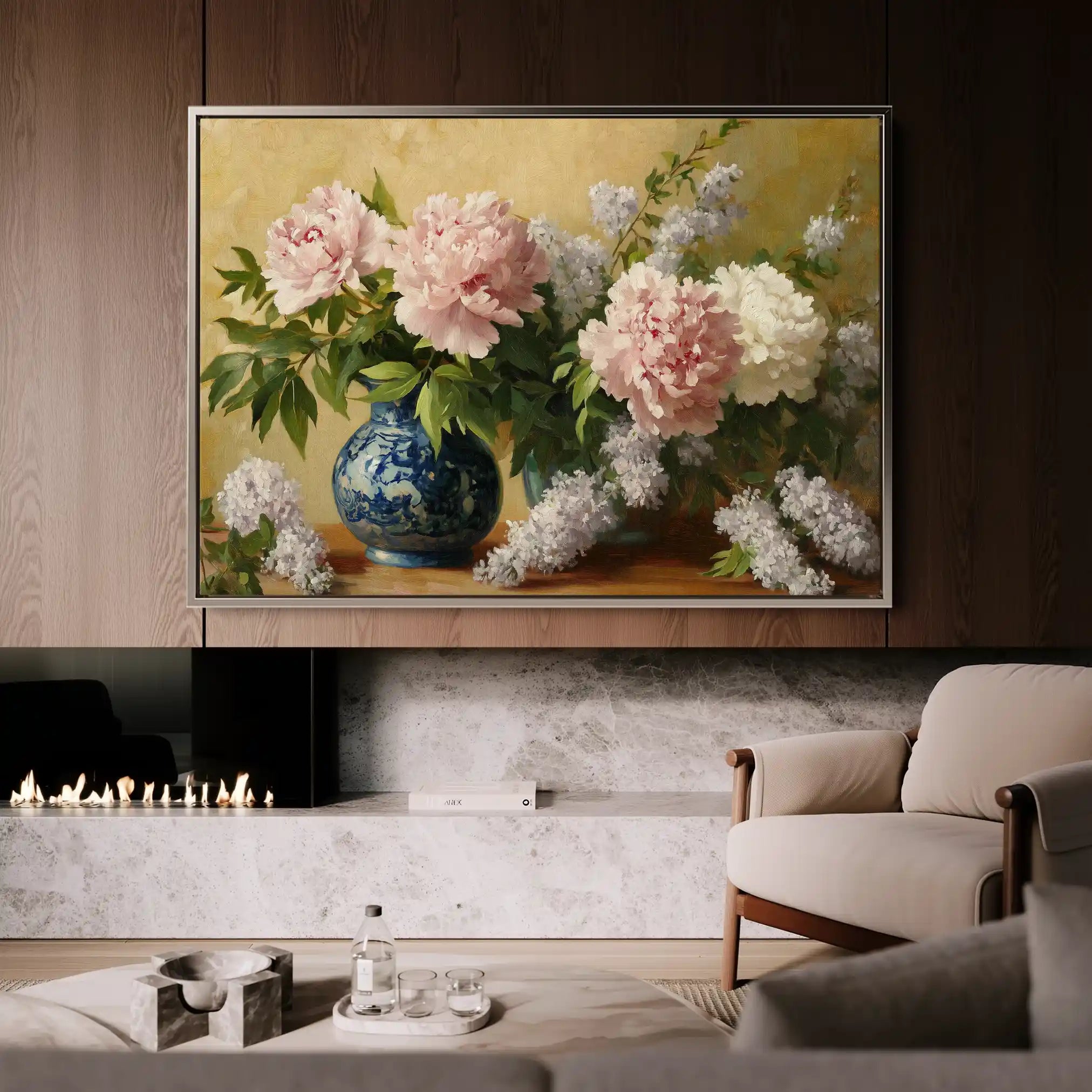 Floral Canvas Wall Art WAD1154-F 90 x 60 cm / Stretched on hidden frame