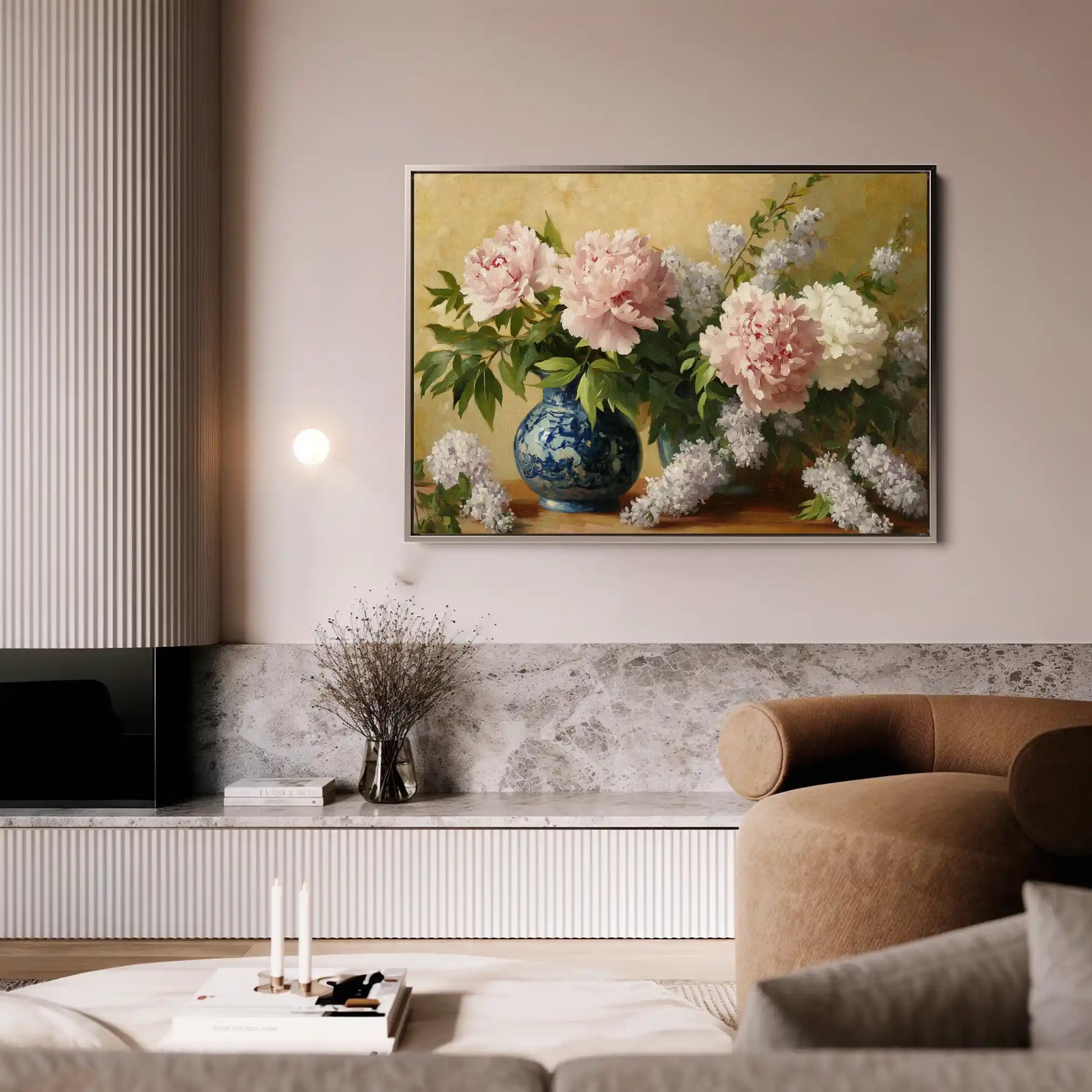Floral Canvas Wall Art WAD1154-F 90 x 60 cm / Stretched on hidden frame