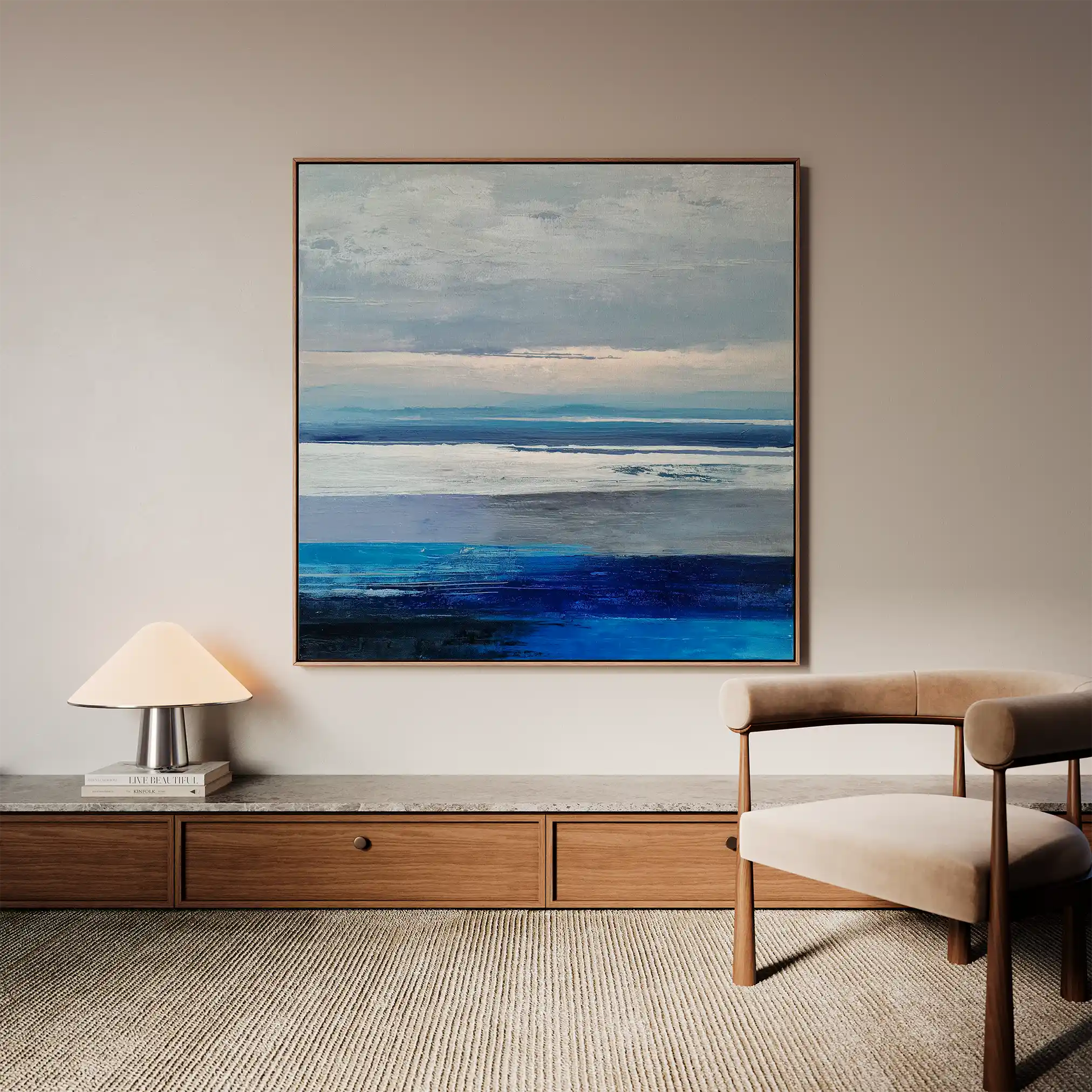 Abstract 1156 Canvas Art 60 x 60 cm / Stretched on hidden frame